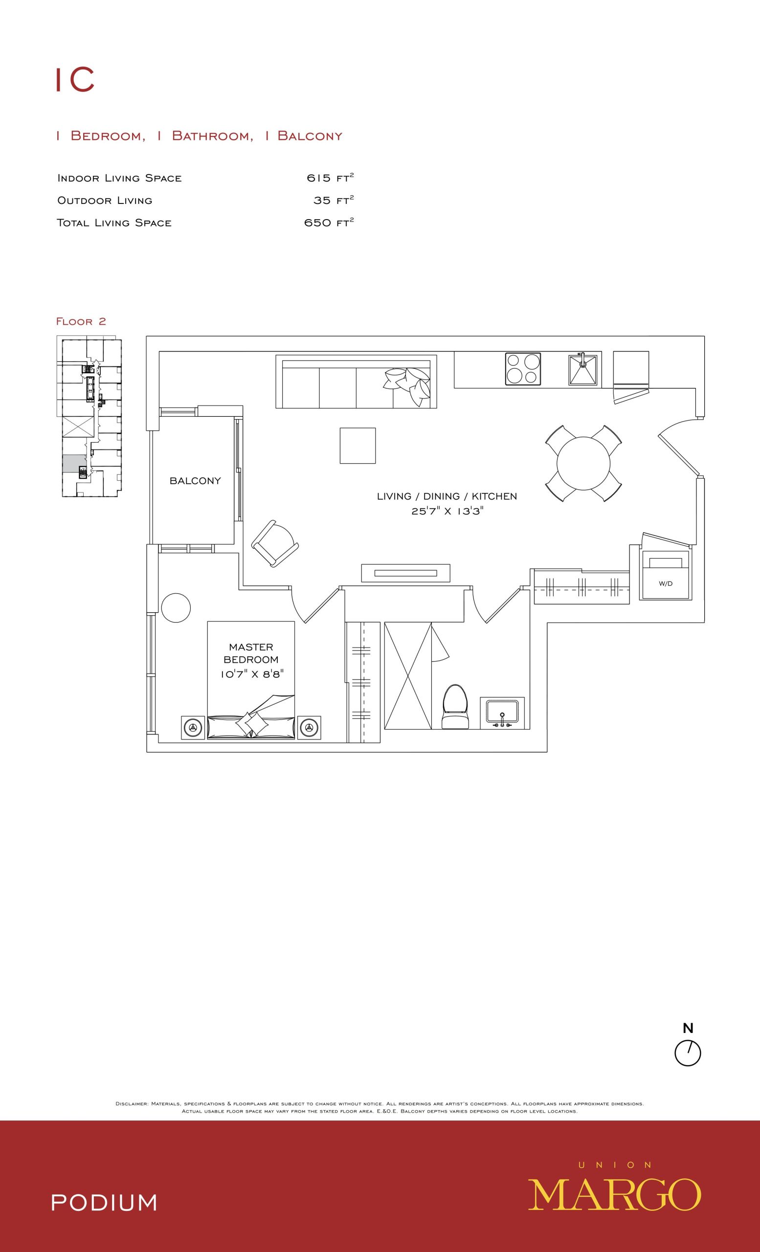 1C floor plan