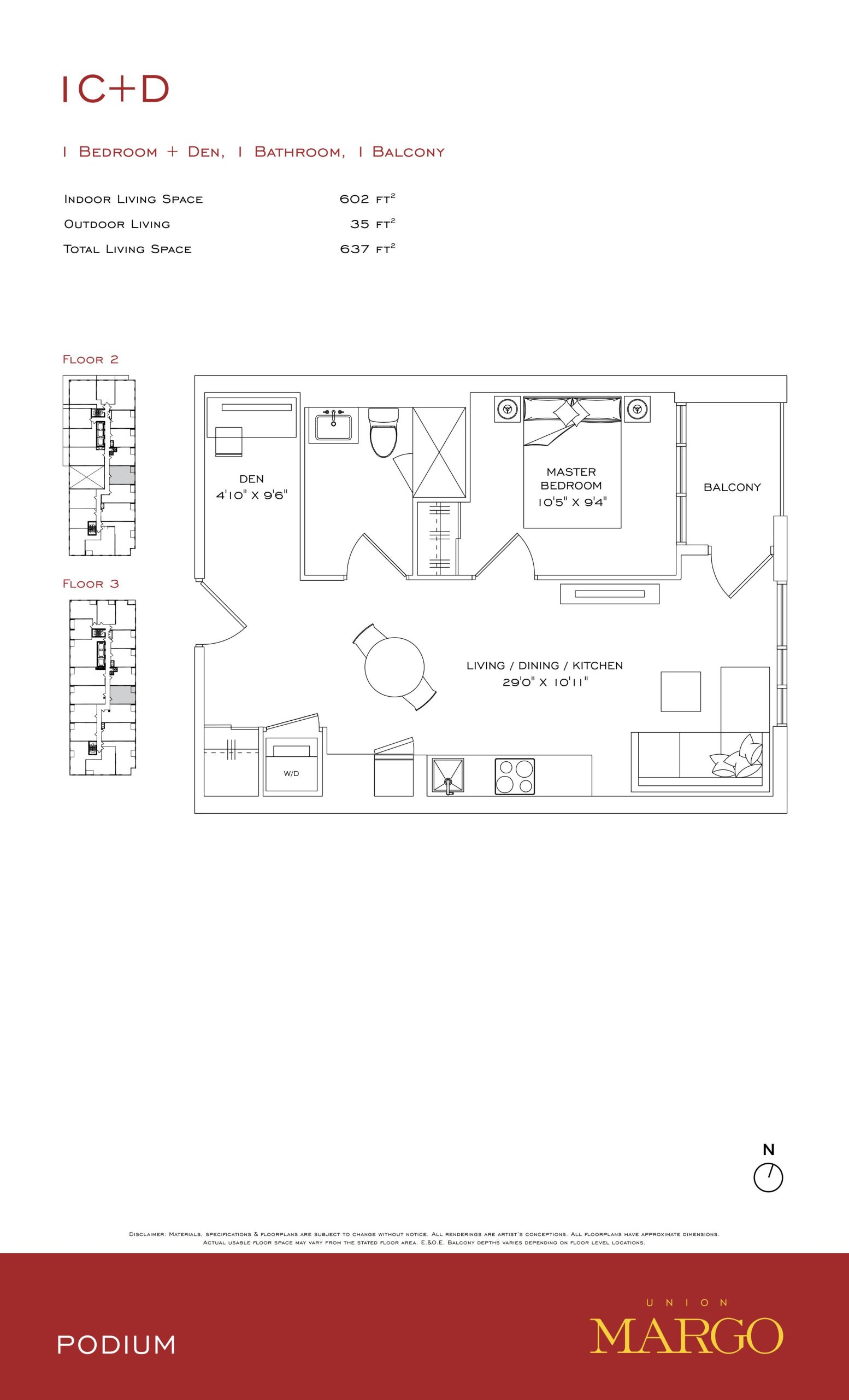 1C+D floor plan