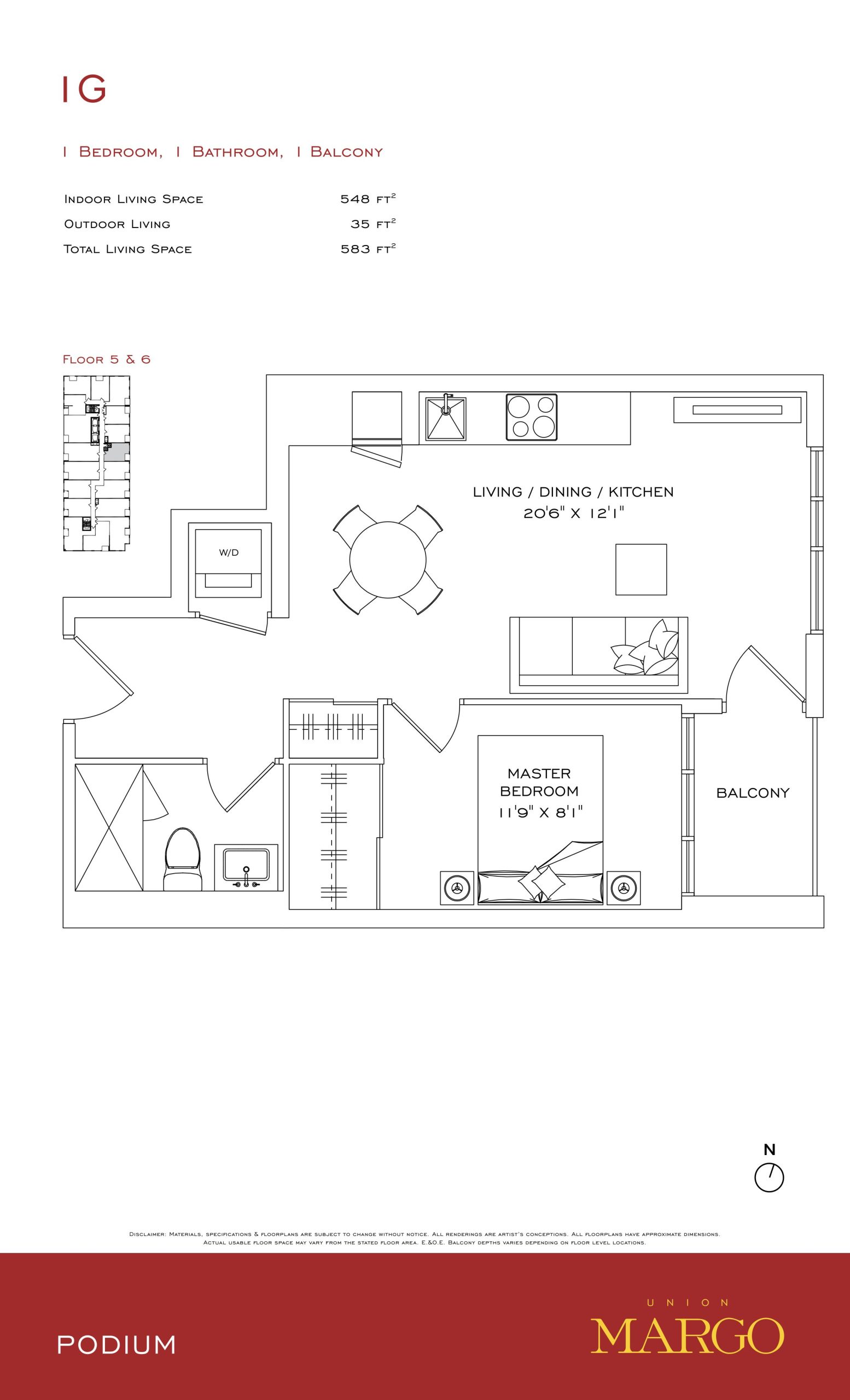 1G floor plan