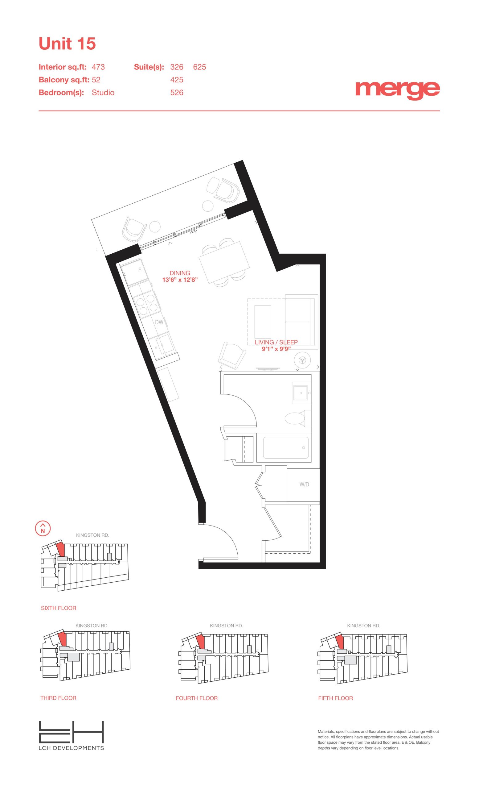 Unit 15 - Tower floor plan
