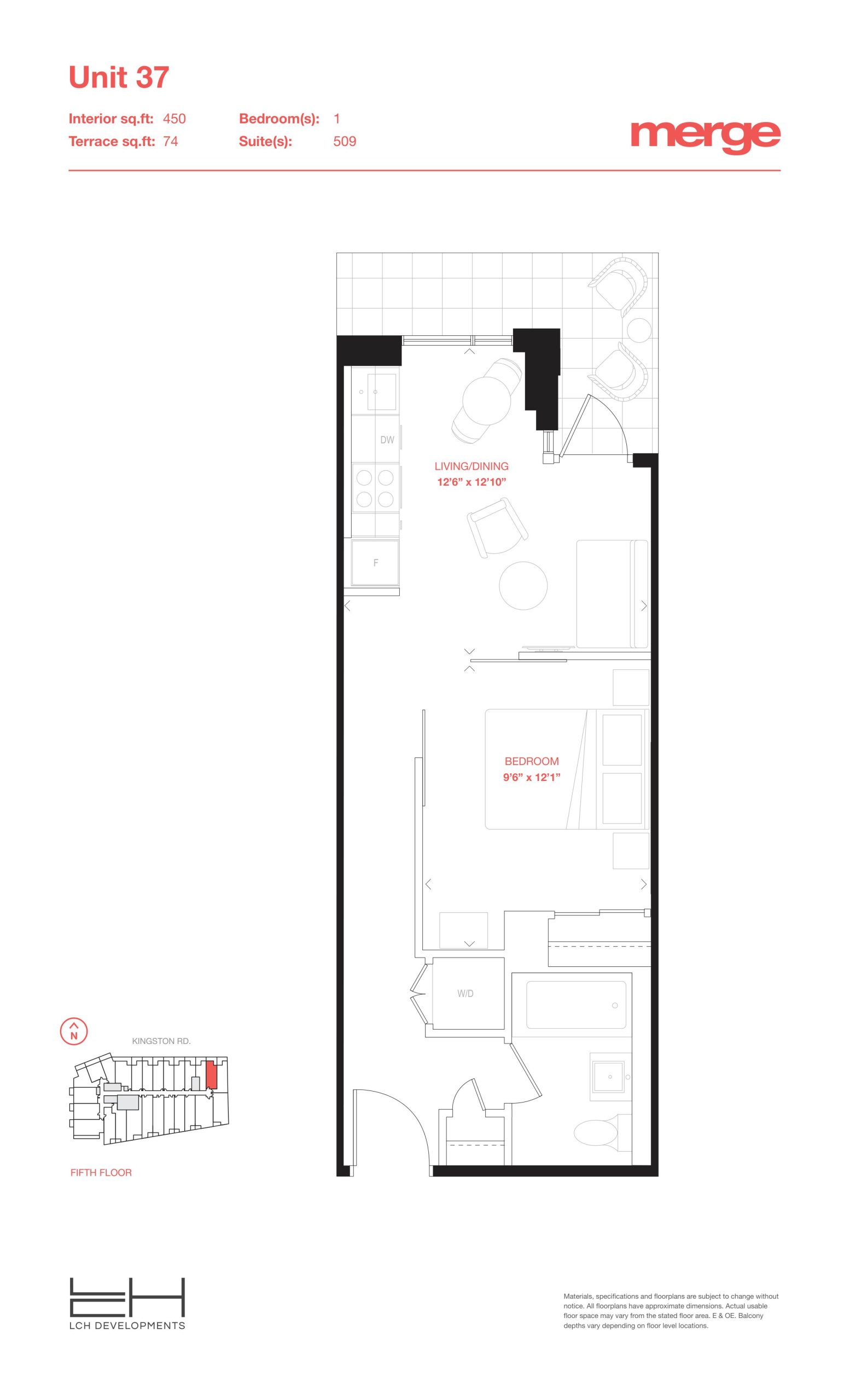 Unit 37 - Tower floor plan