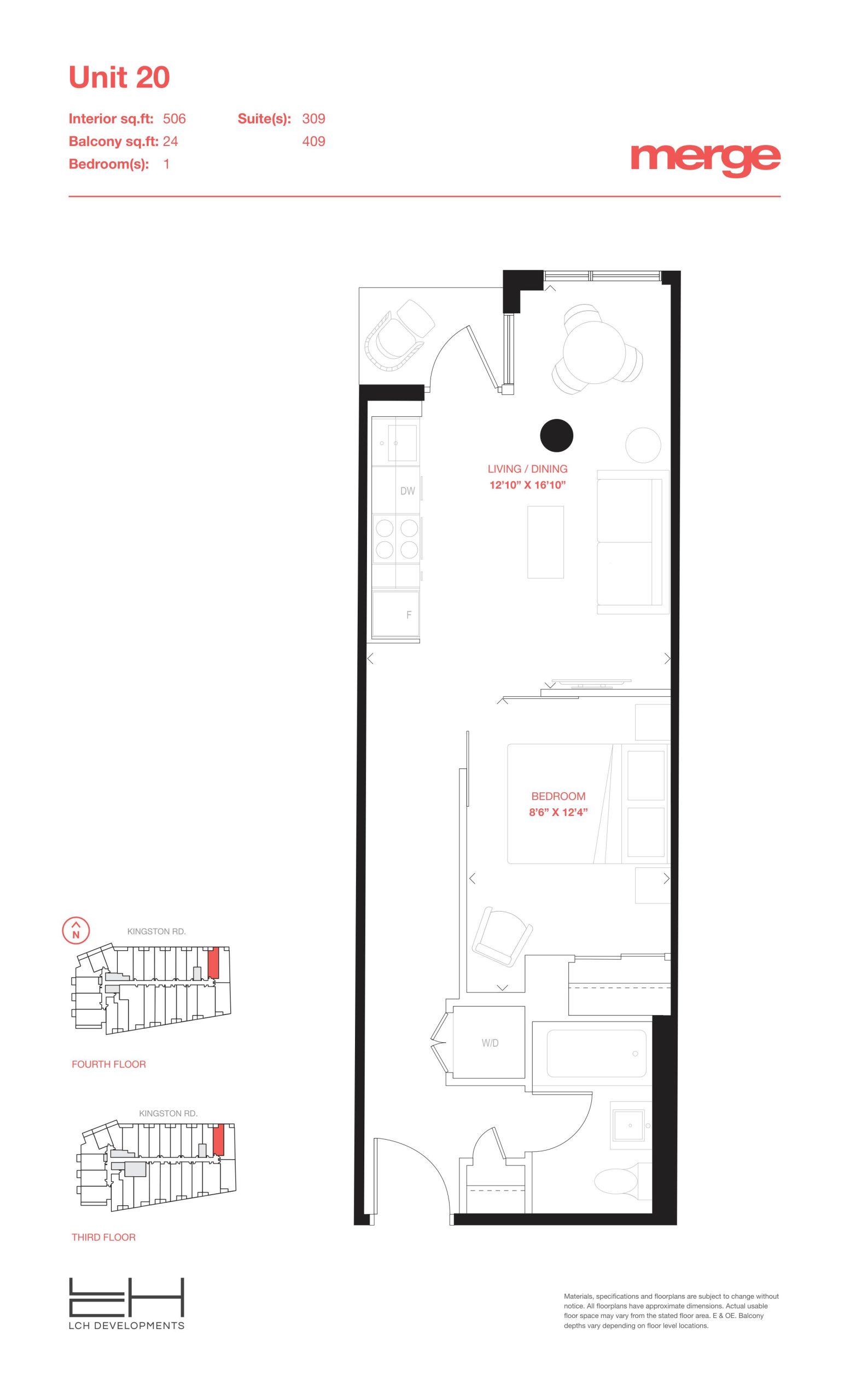 Unit 20 - Tower floor plan
