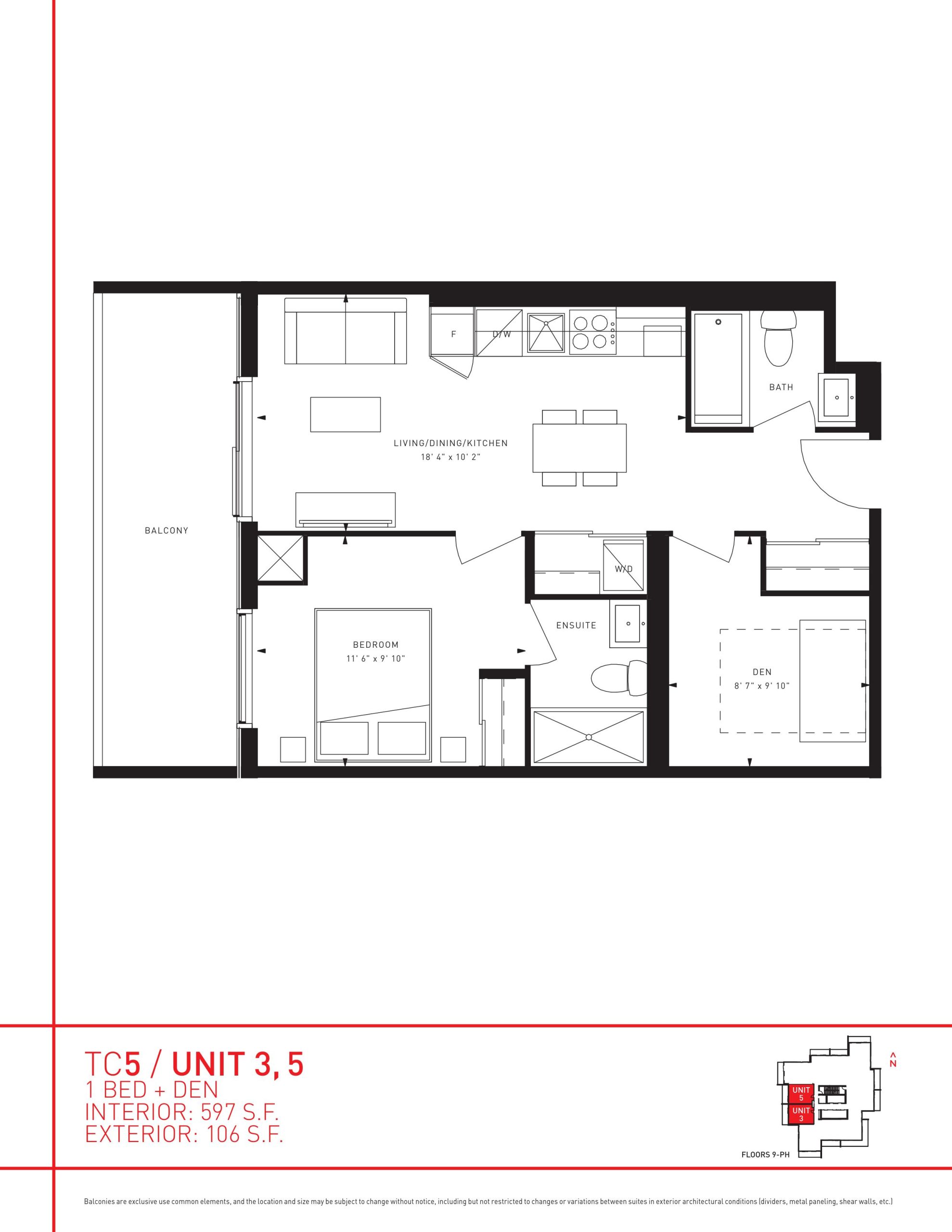 Unit 3, 5 floor plan