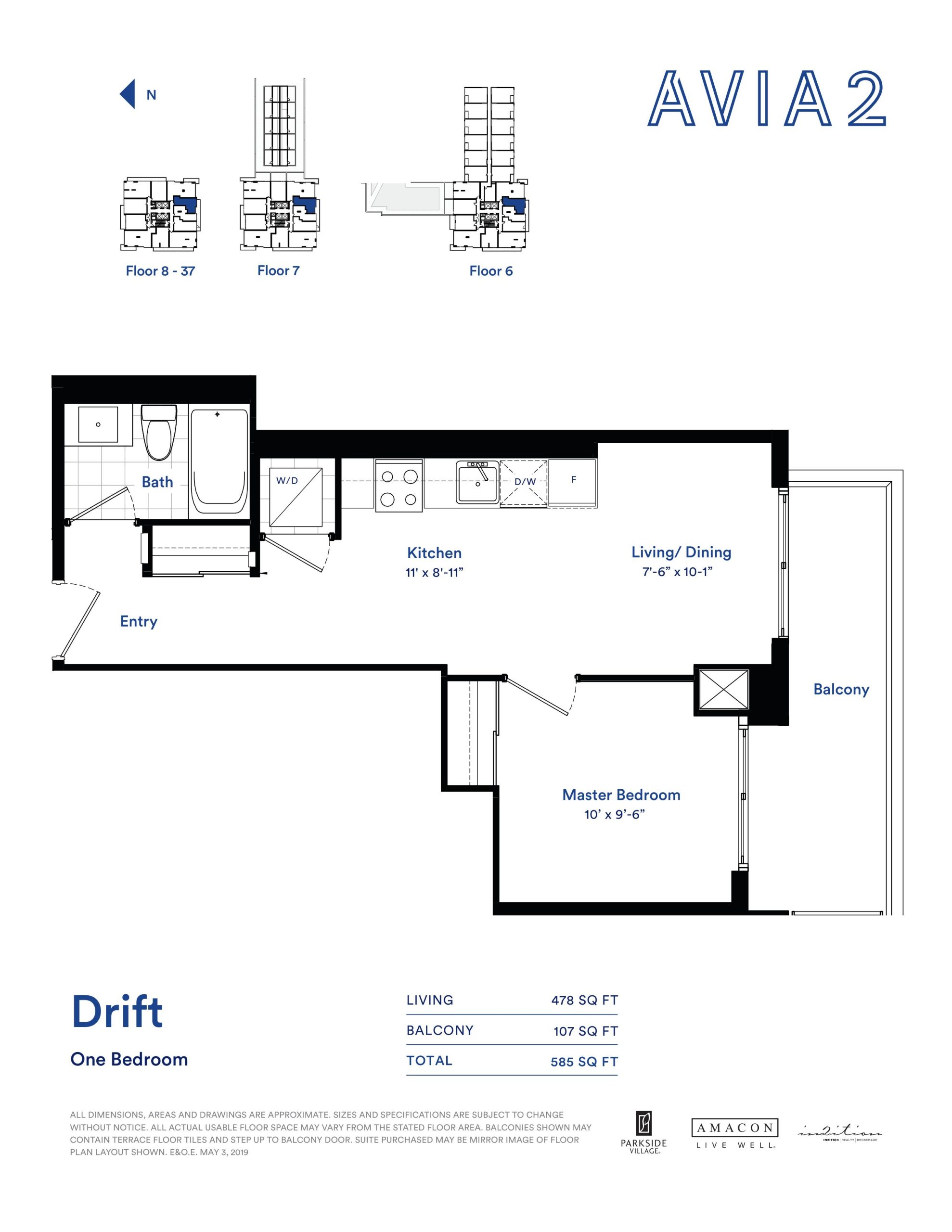 Drift floor plan