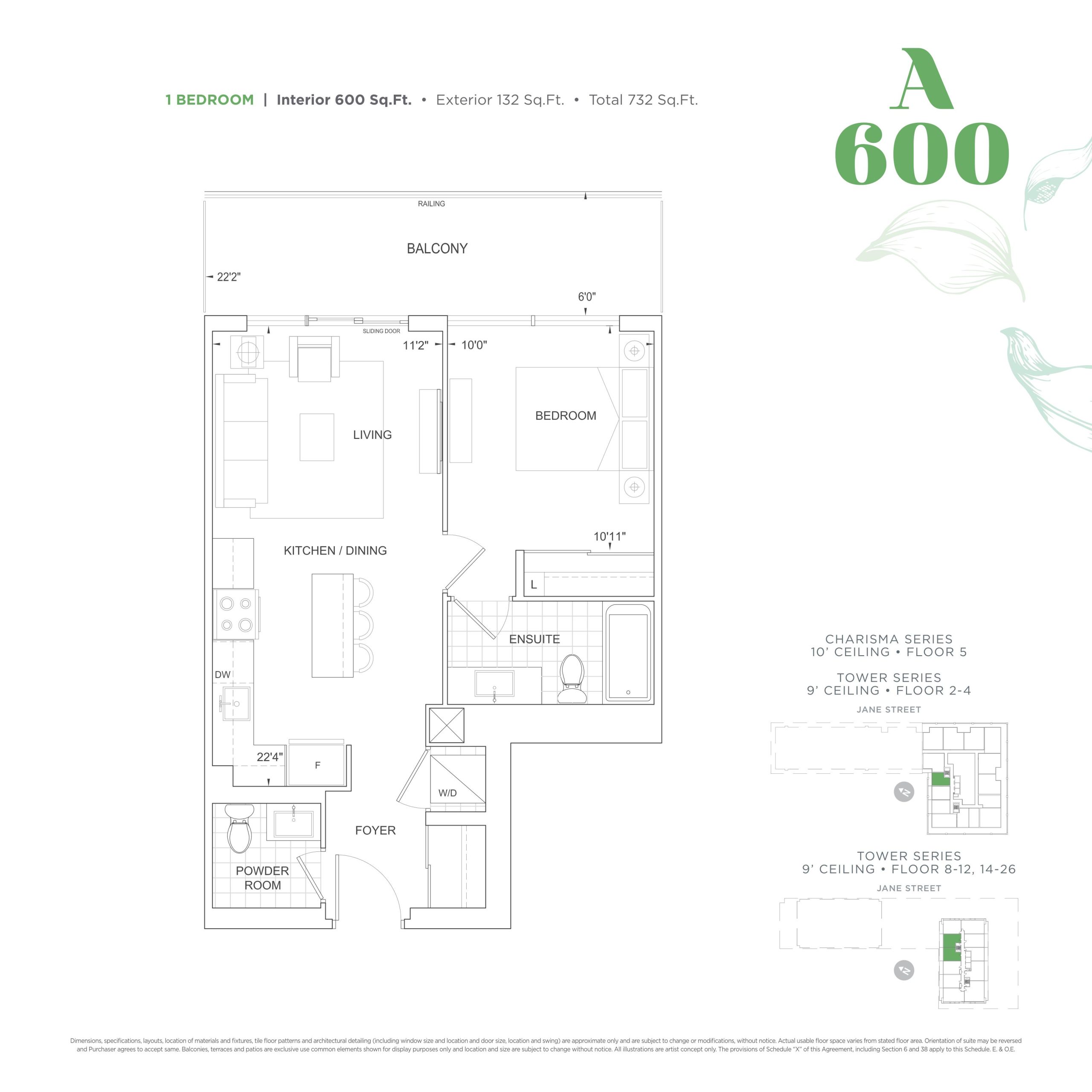 A600 floor plan