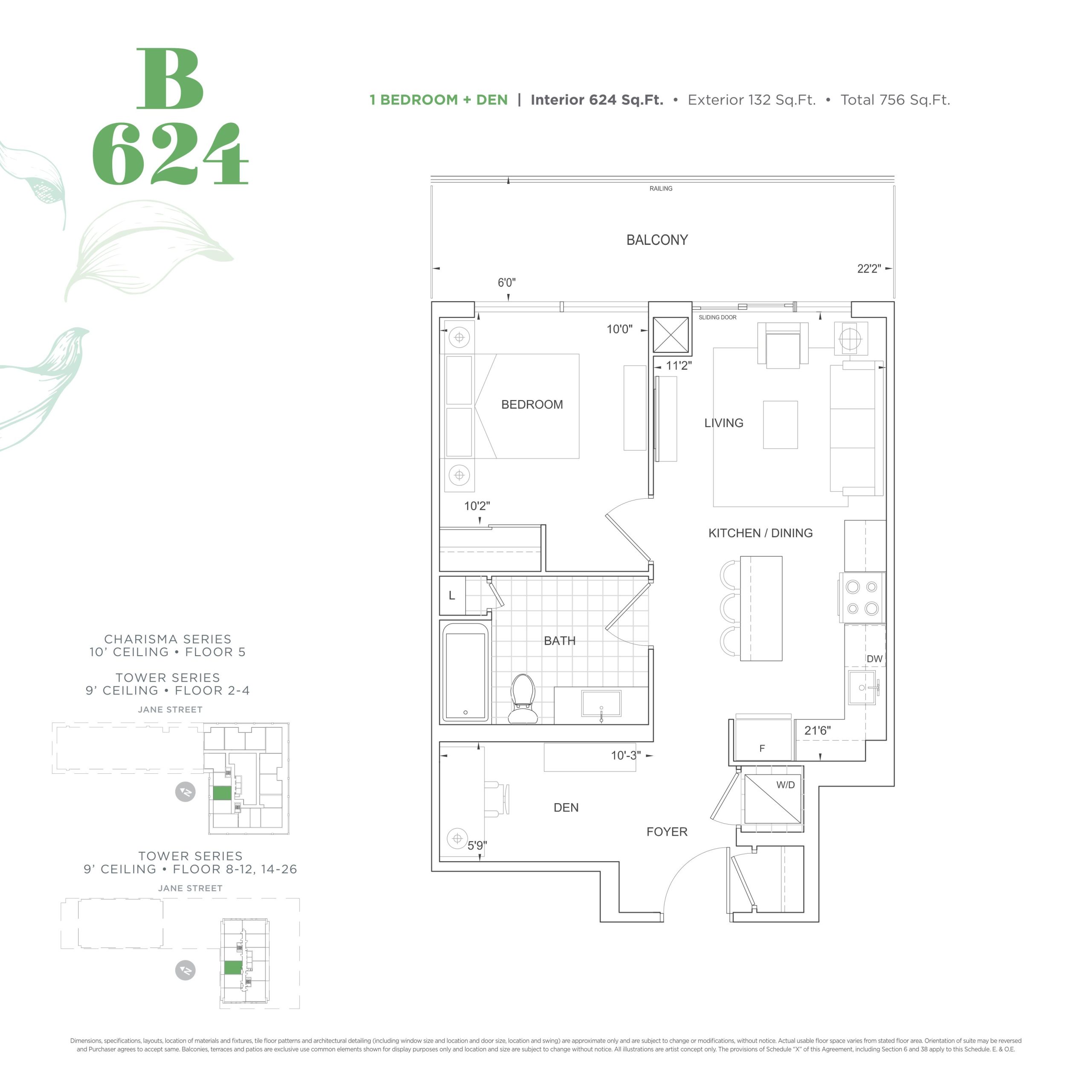 B624 floor plan