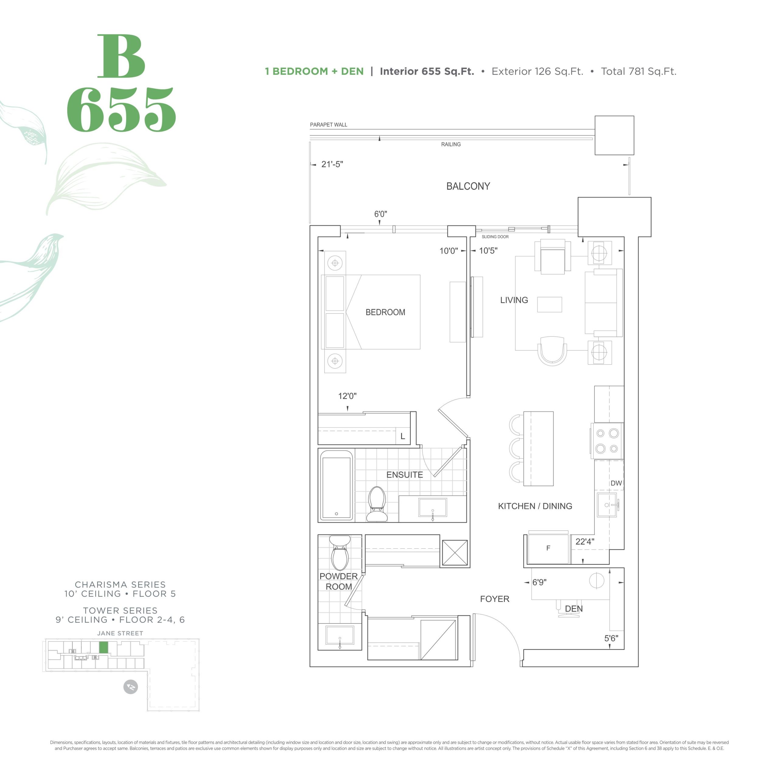 B655 floor plan
