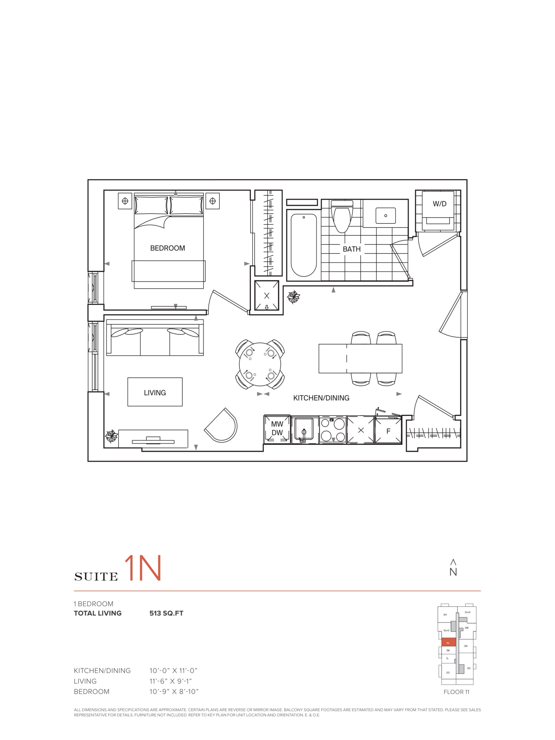 Suite 1N floor plan