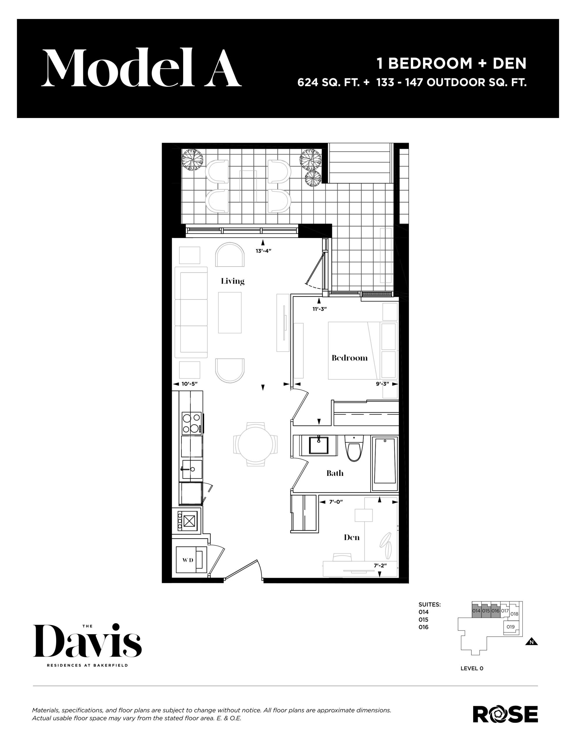 Model A floor plan