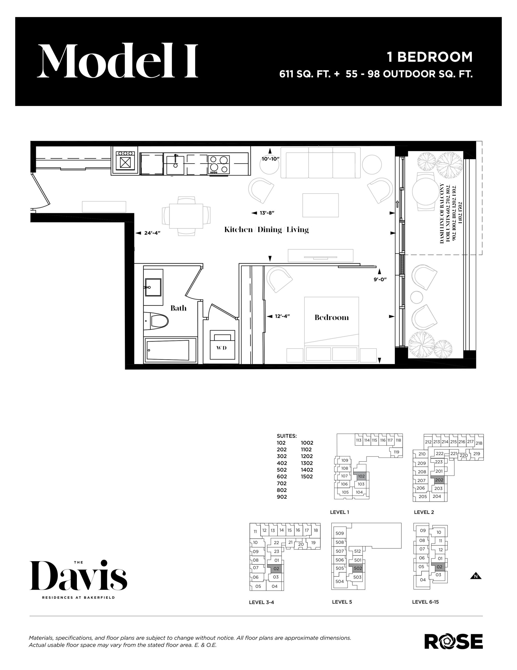 Model I floor plan