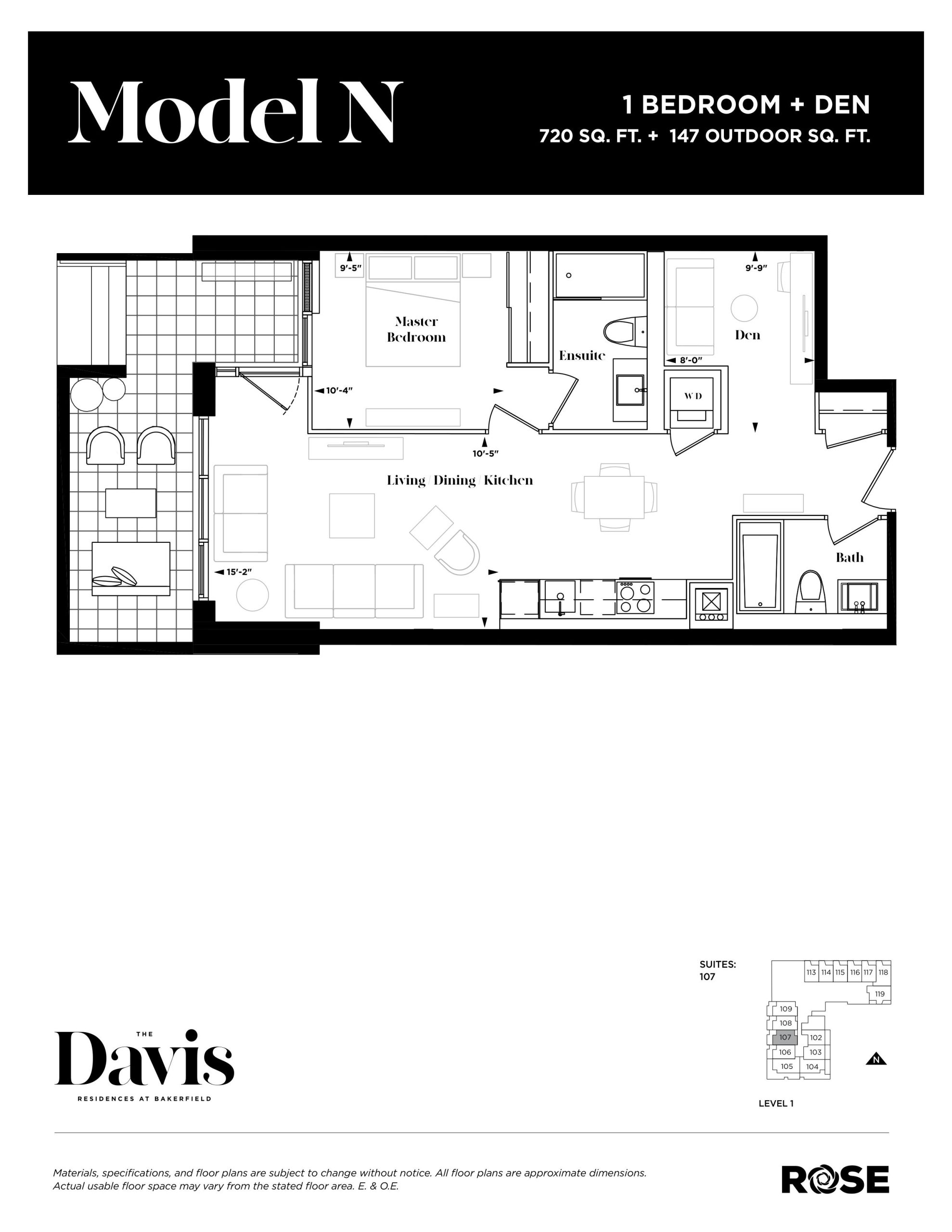 Model N floor plan