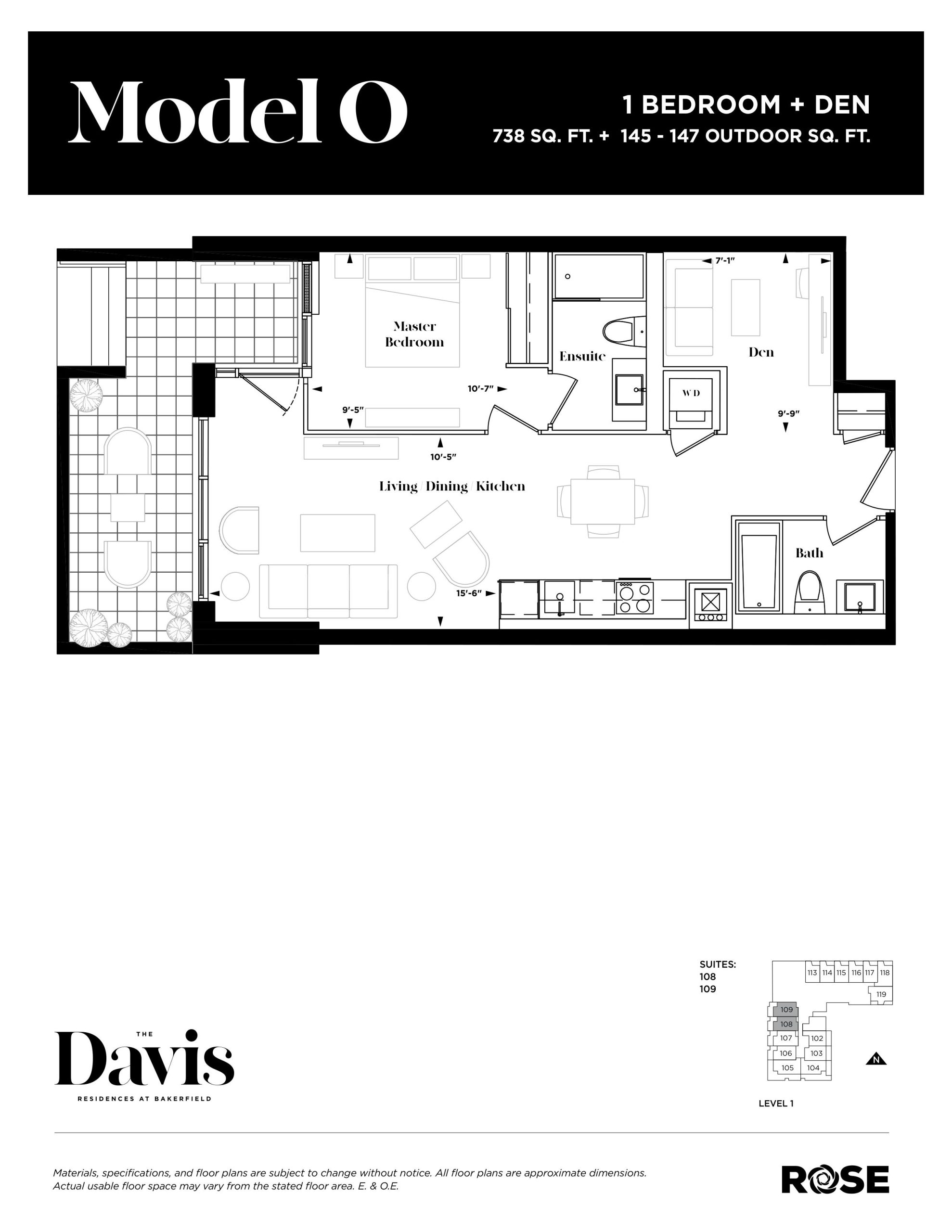 Model O floor plan