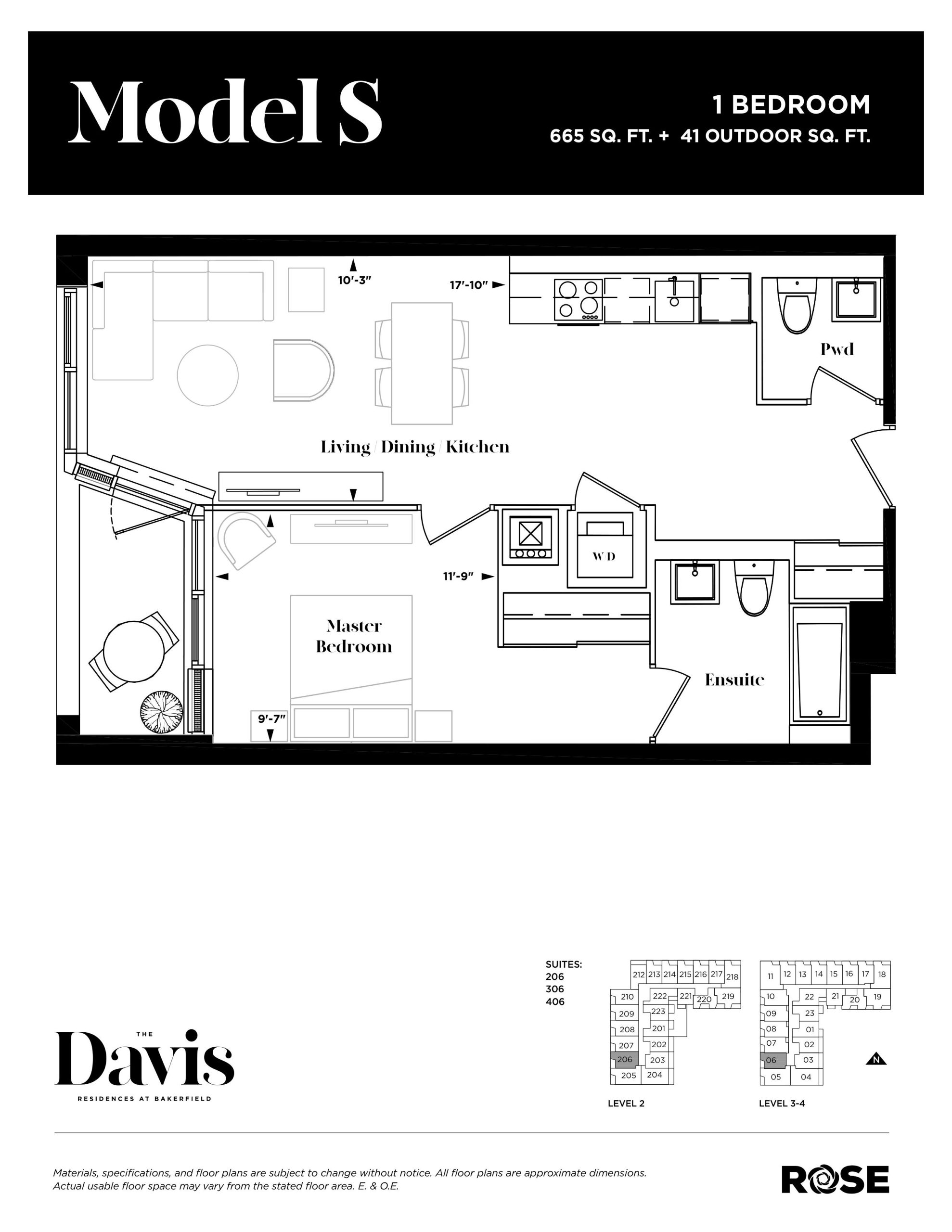 Model S floor plan