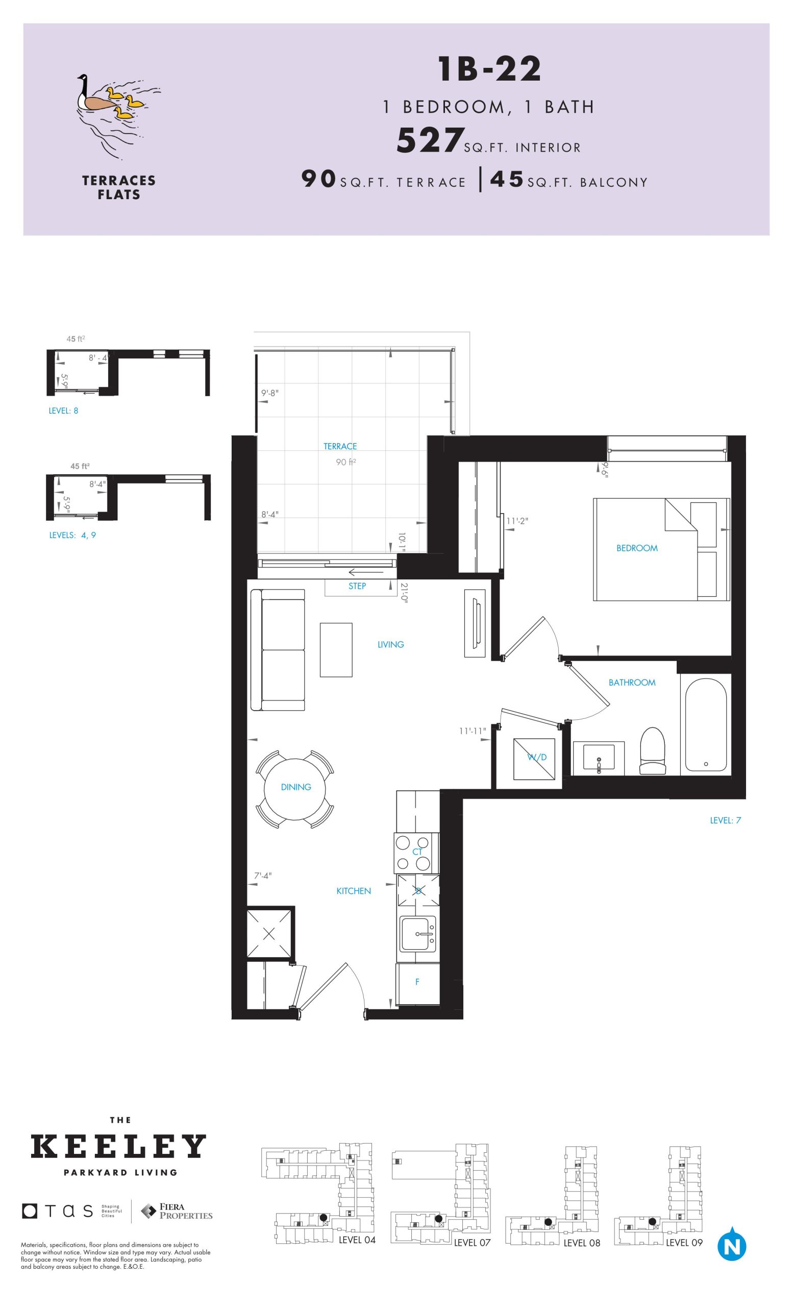 1B-22 floor plan