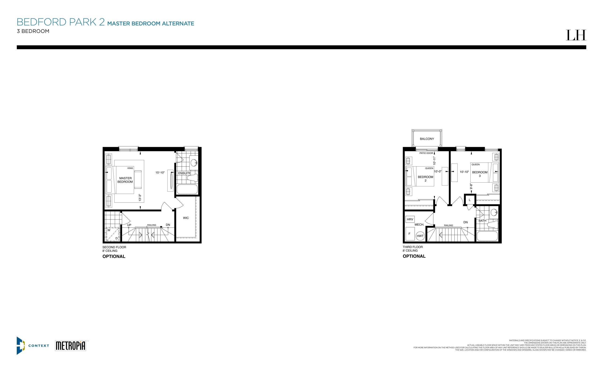 Bedford Park 2 (Master Bed Alternate) floor plan