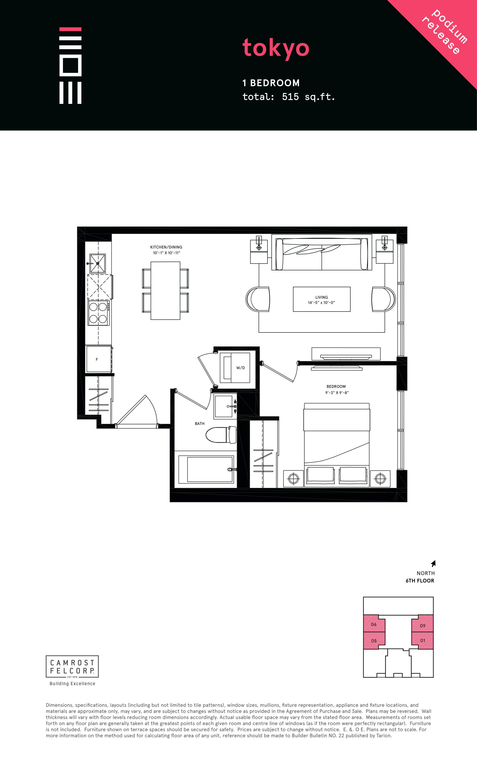 Tokyo - Podium floor plan