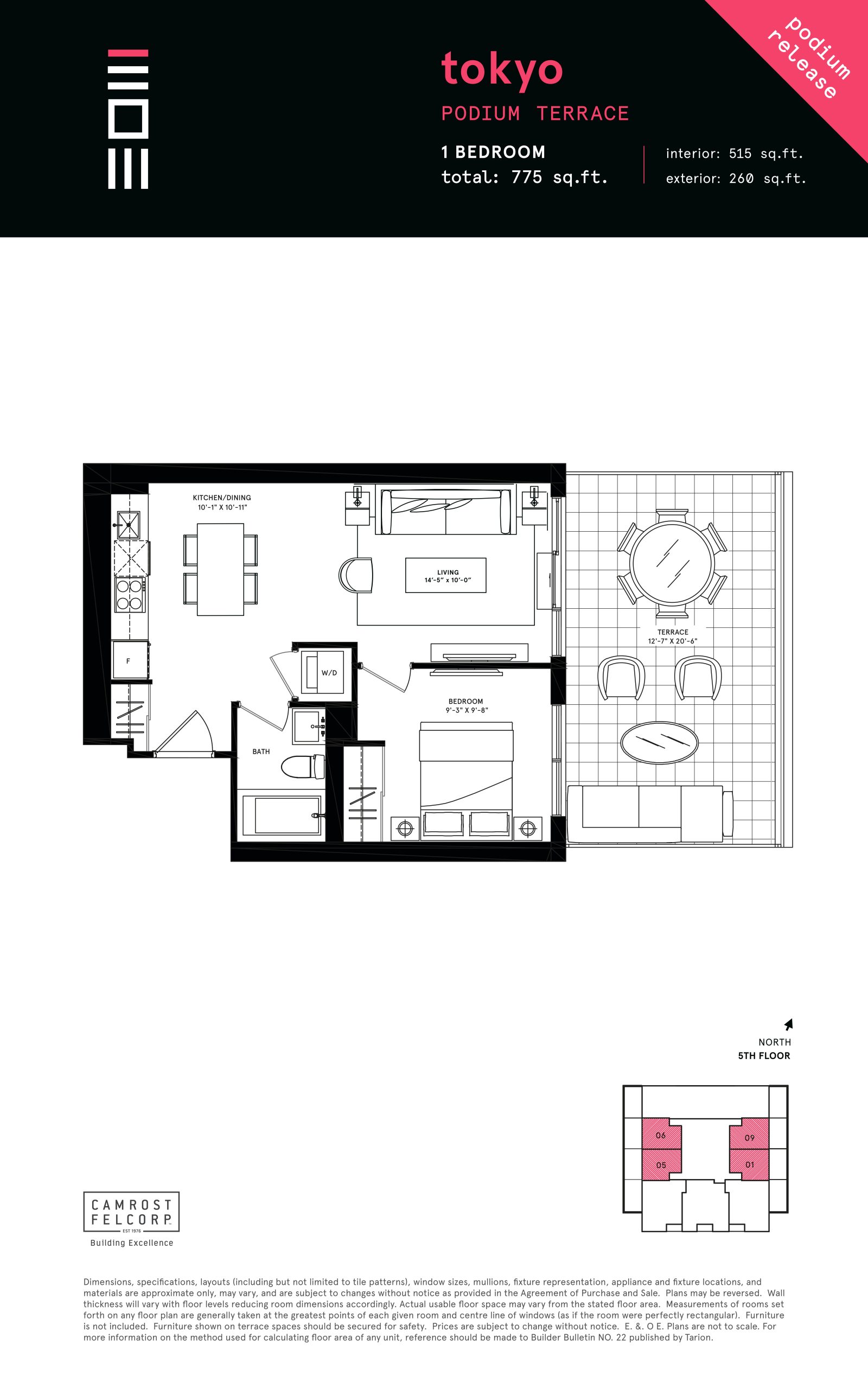 Tokyo - Podium Terrace floor plan
