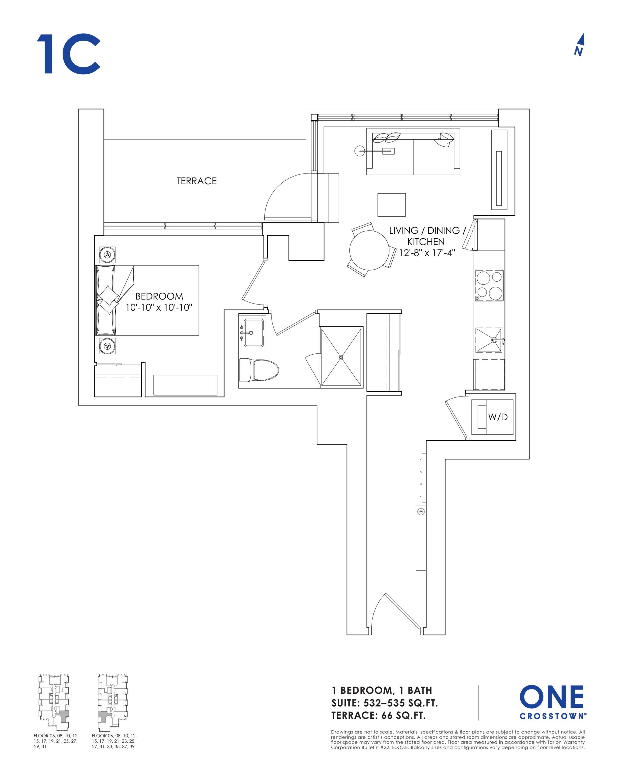1C floor plan