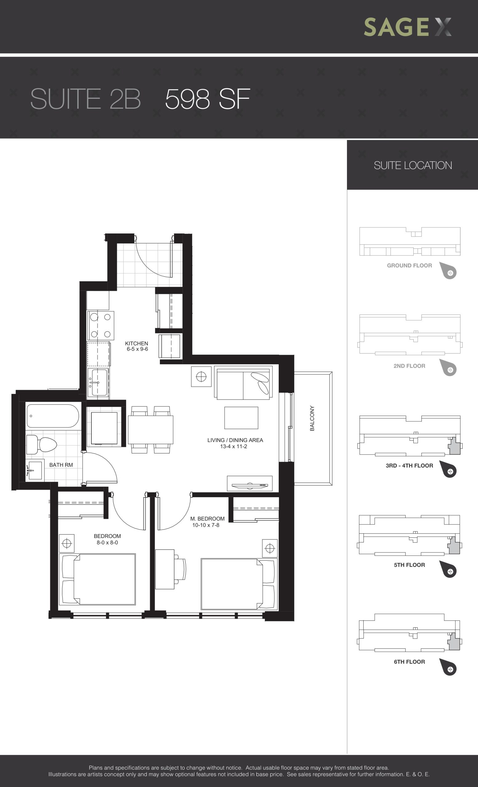 Suite 2B floor plan