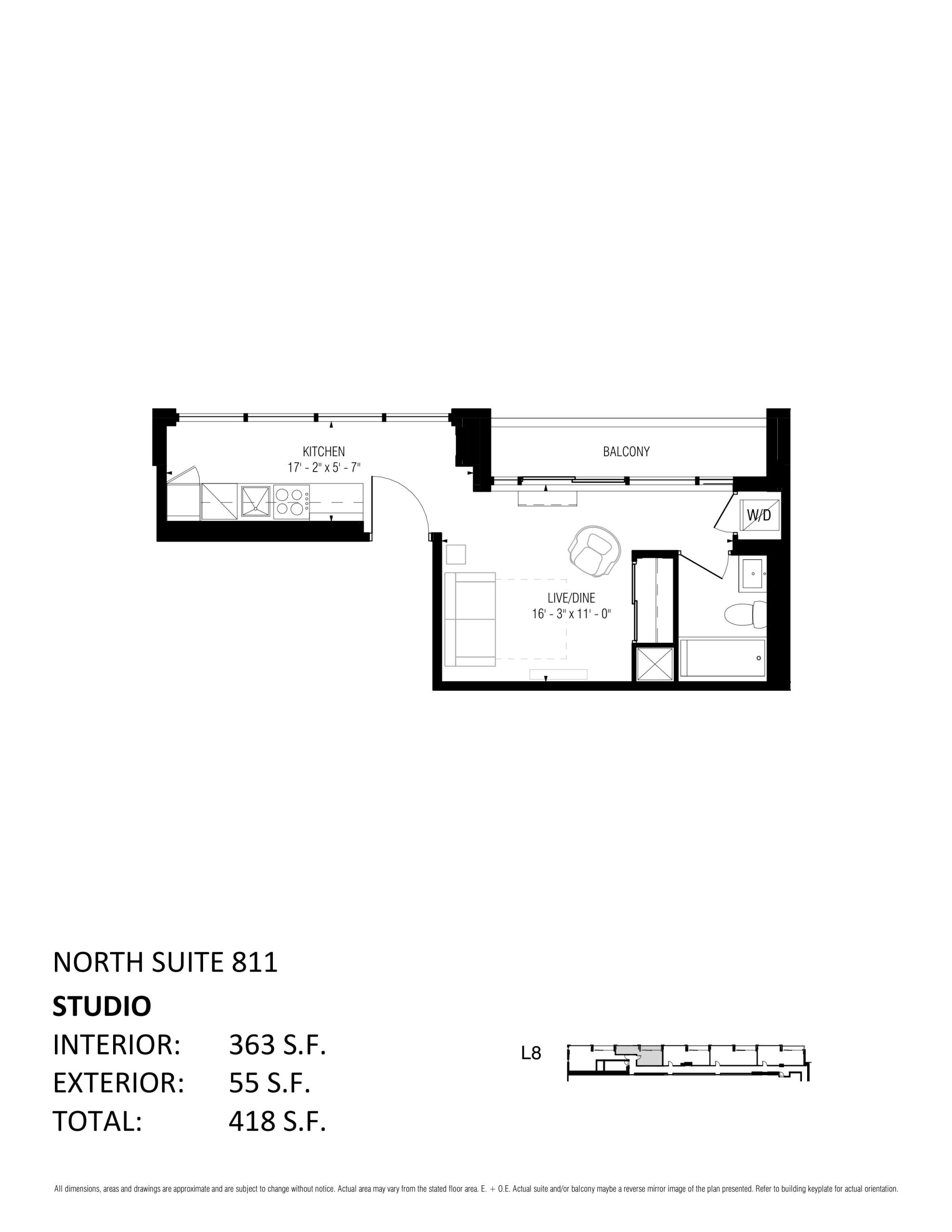 North Suite 811 floor plan