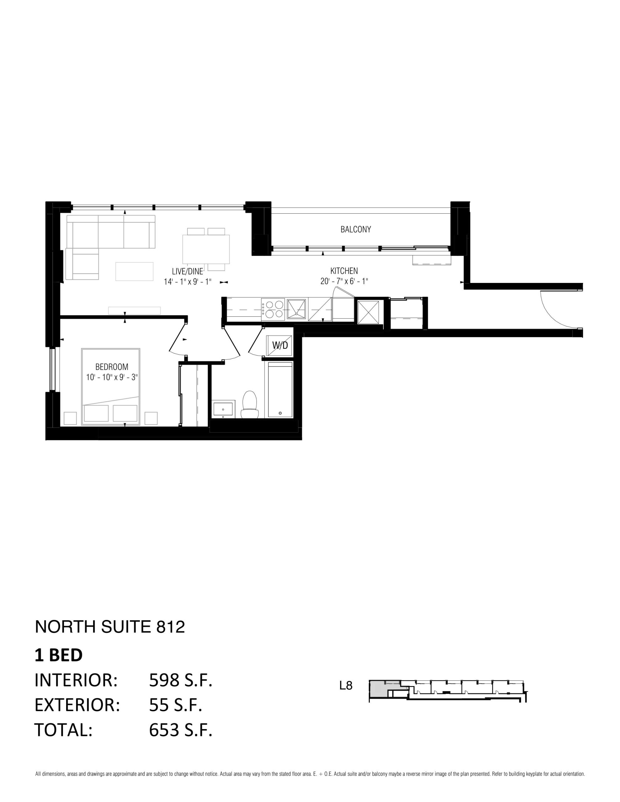 North Suite 812 floor plan