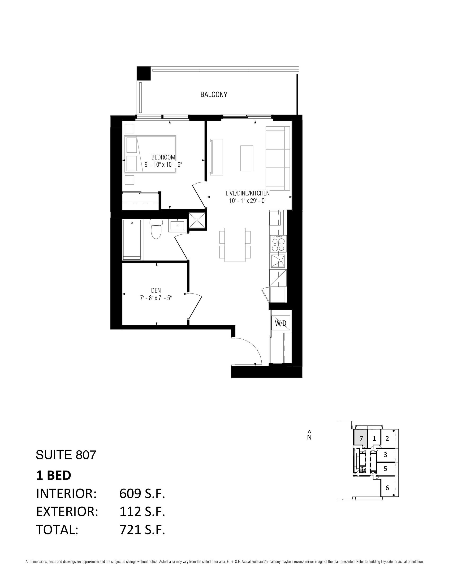 Suite 807 floor plan
