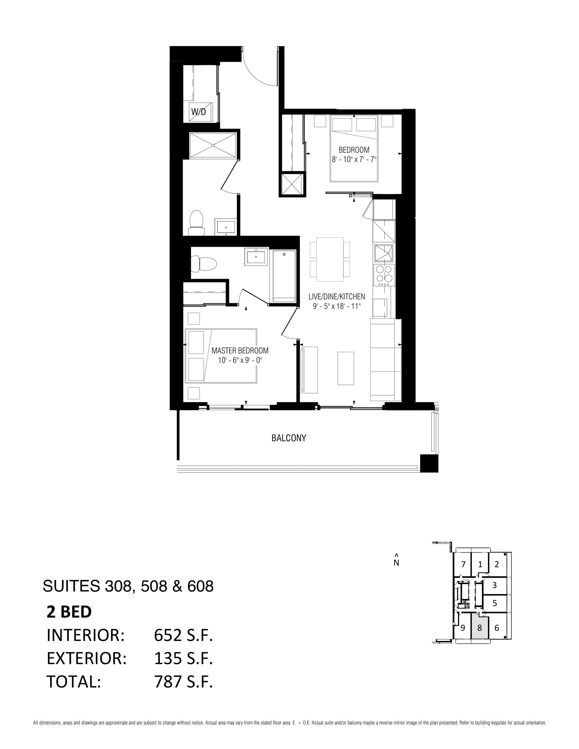 Suite 308 | 508 | 608 floor plan