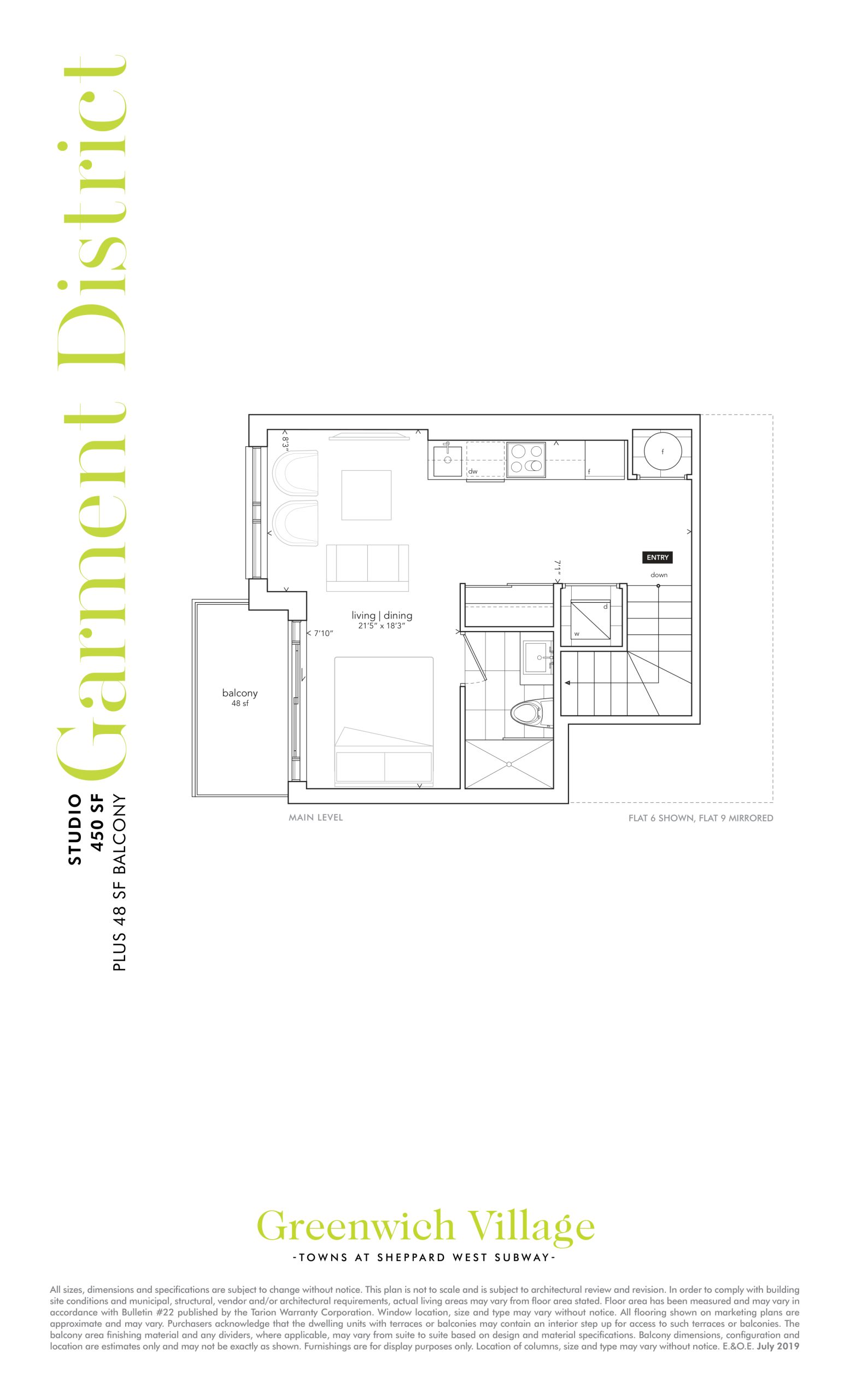 Garment District floor plan