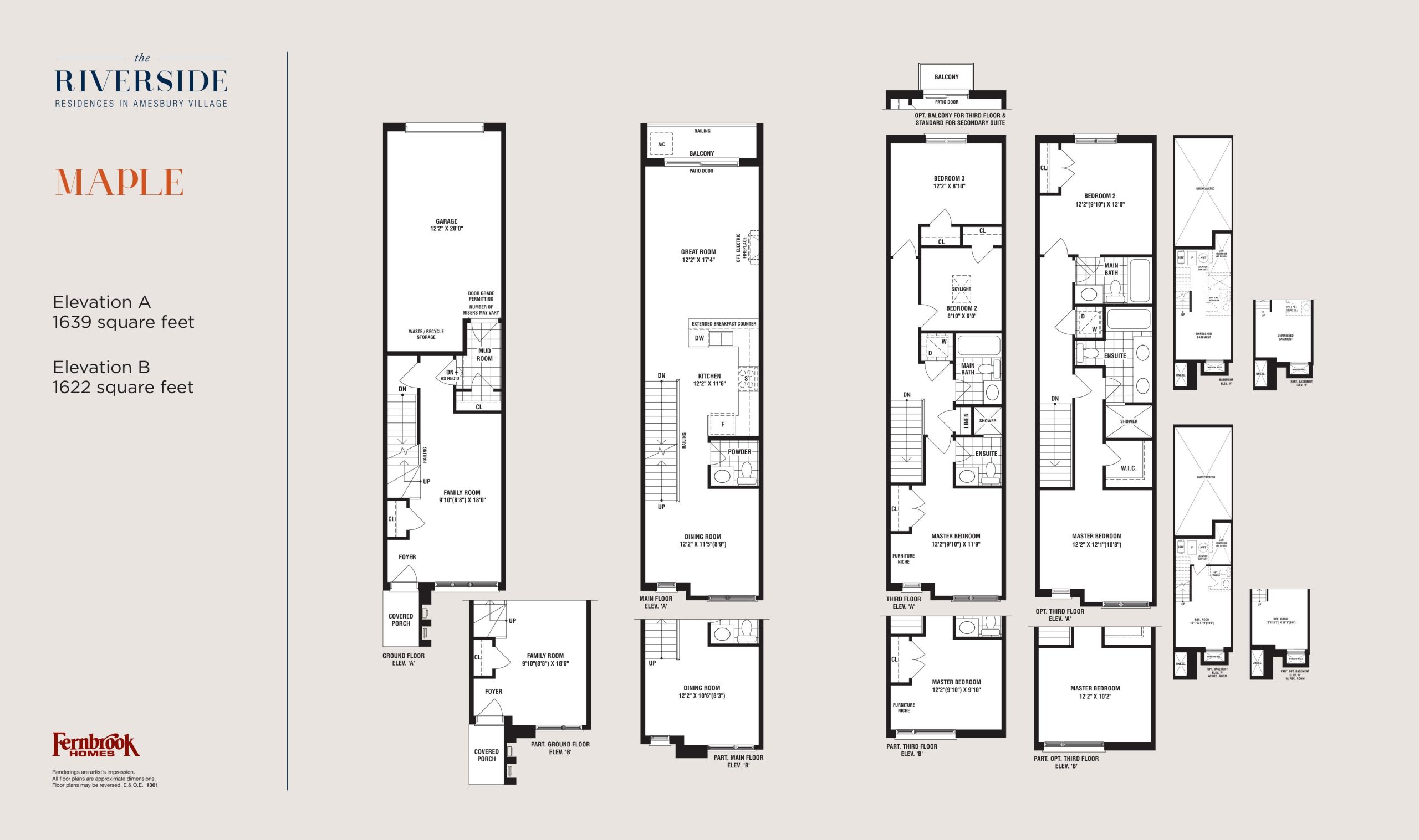 Maple floor plan