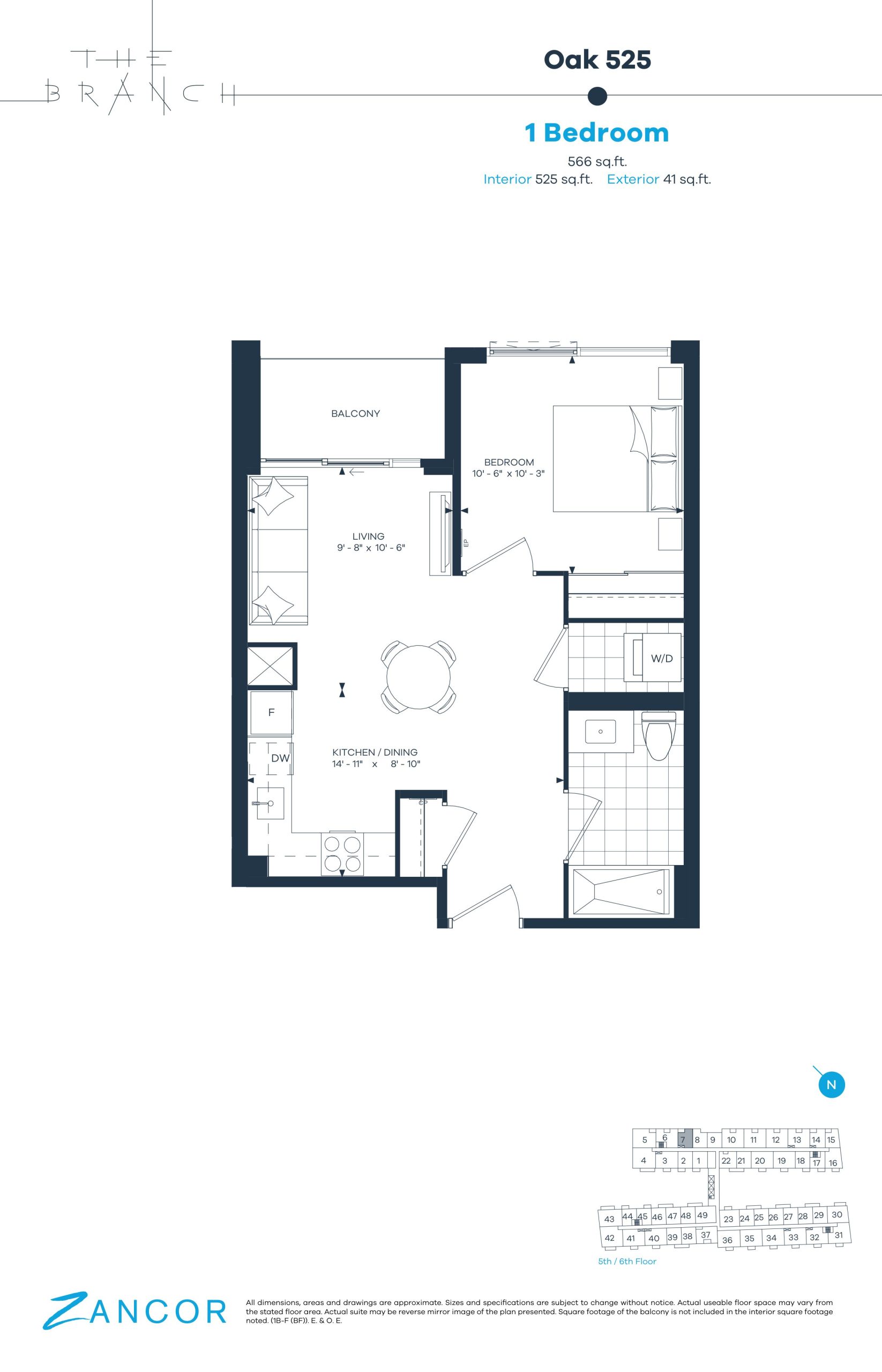 Oak 525 floor plan