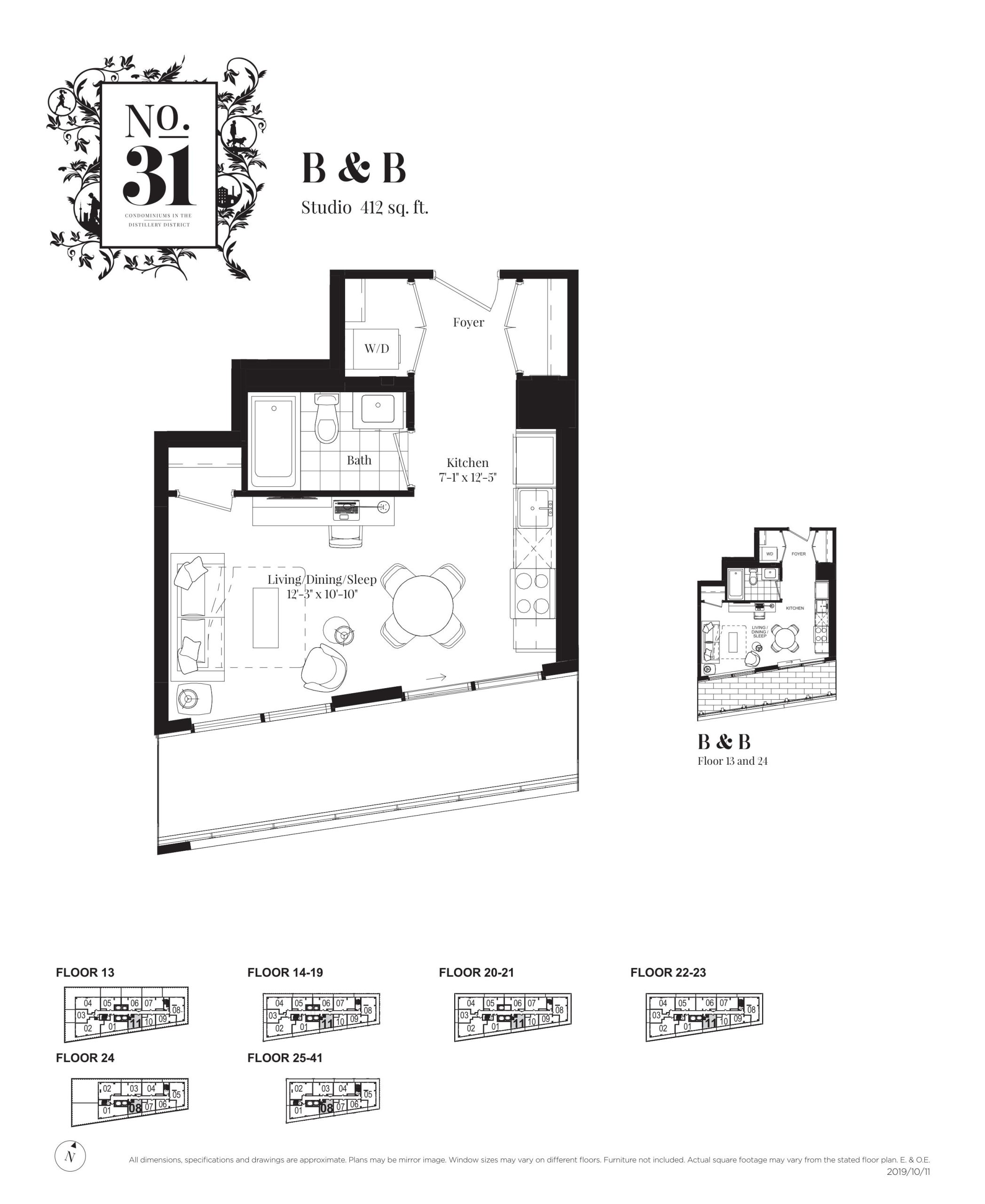 B & B floor plan
