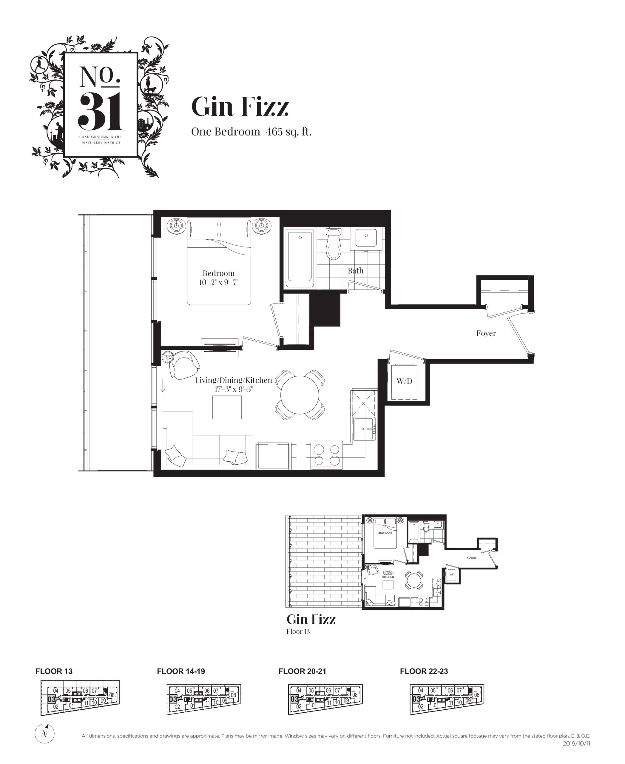 Gin Fizz floor plan