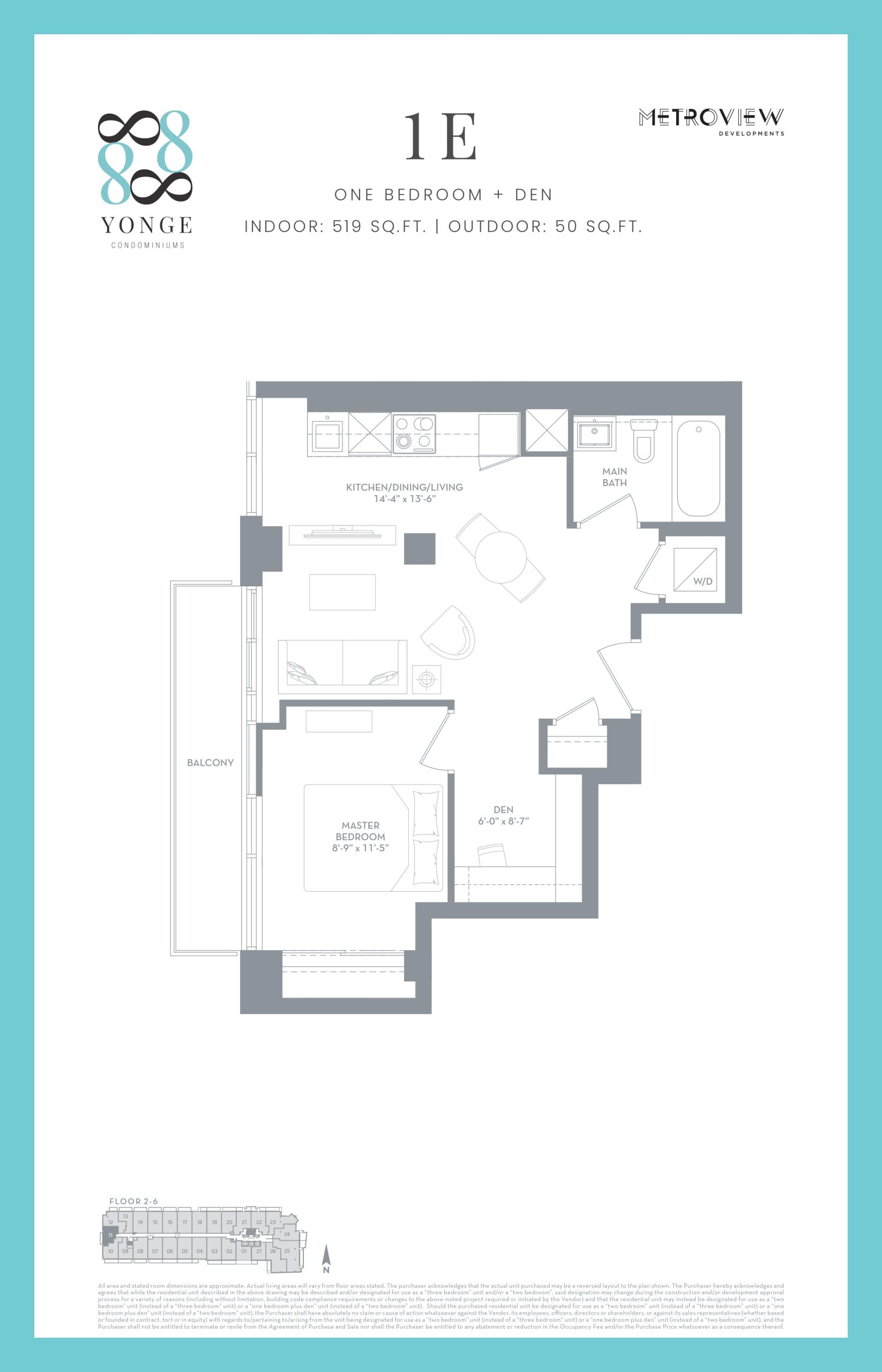 1E floor plan