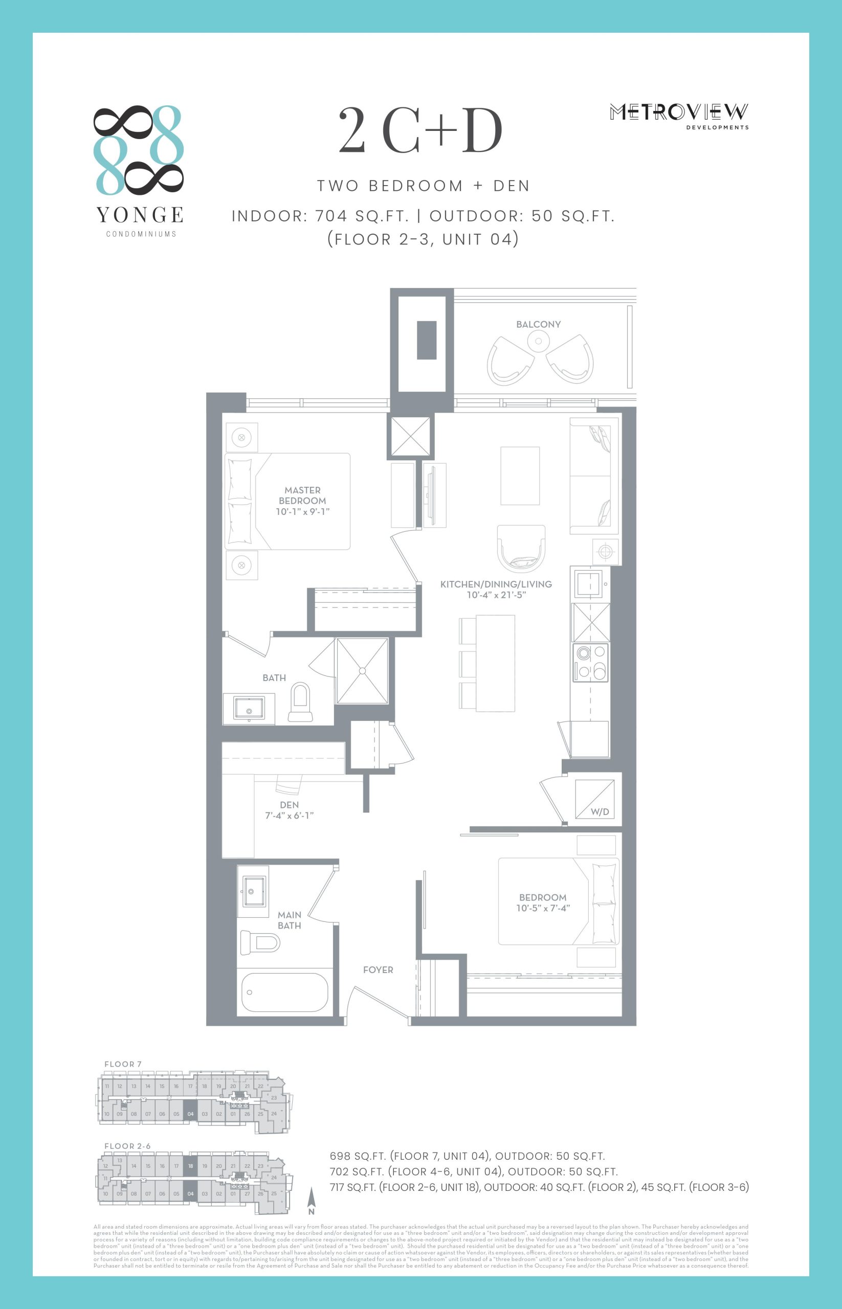 2C+D floor plan