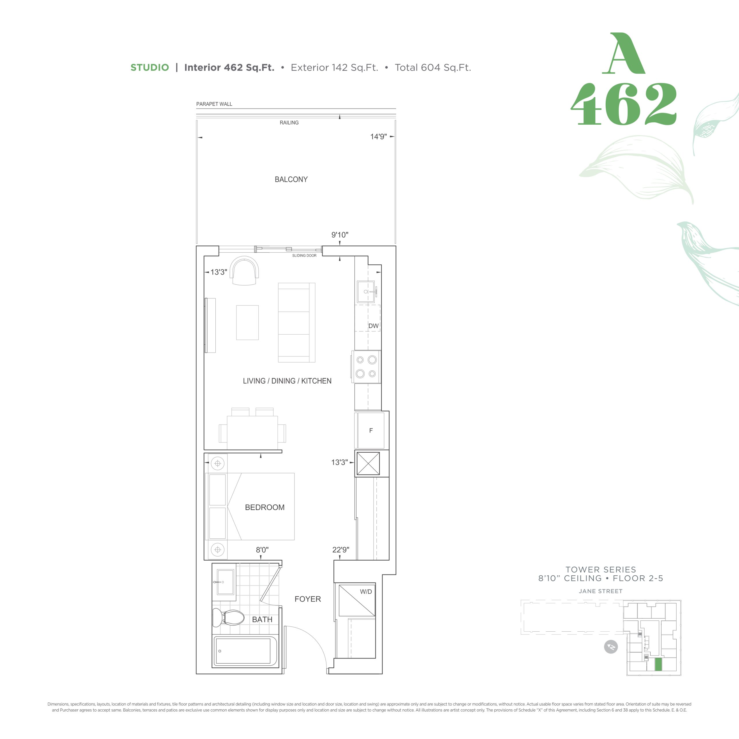 A462 - South Tower floor plan
