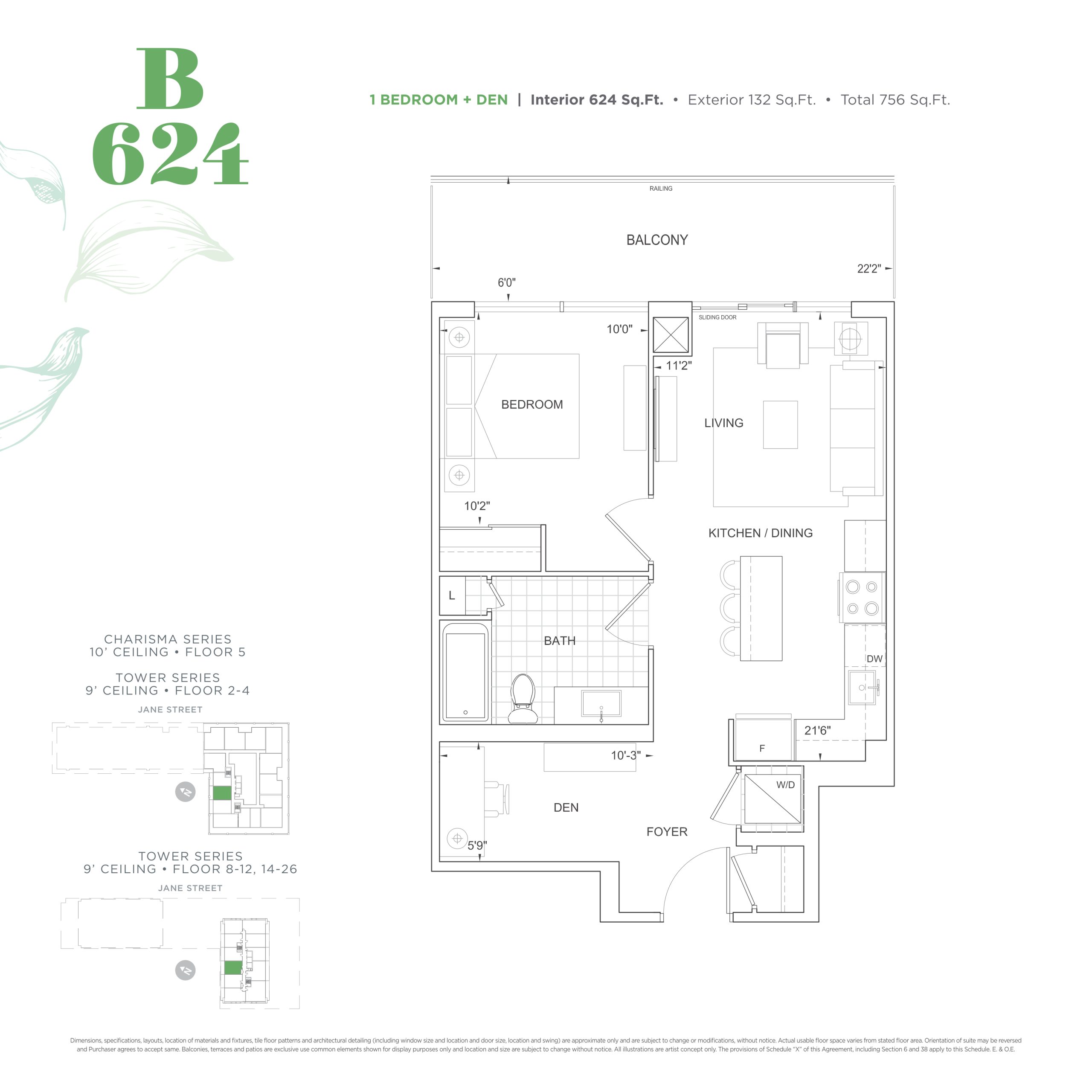 B624 - South Tower floor plan