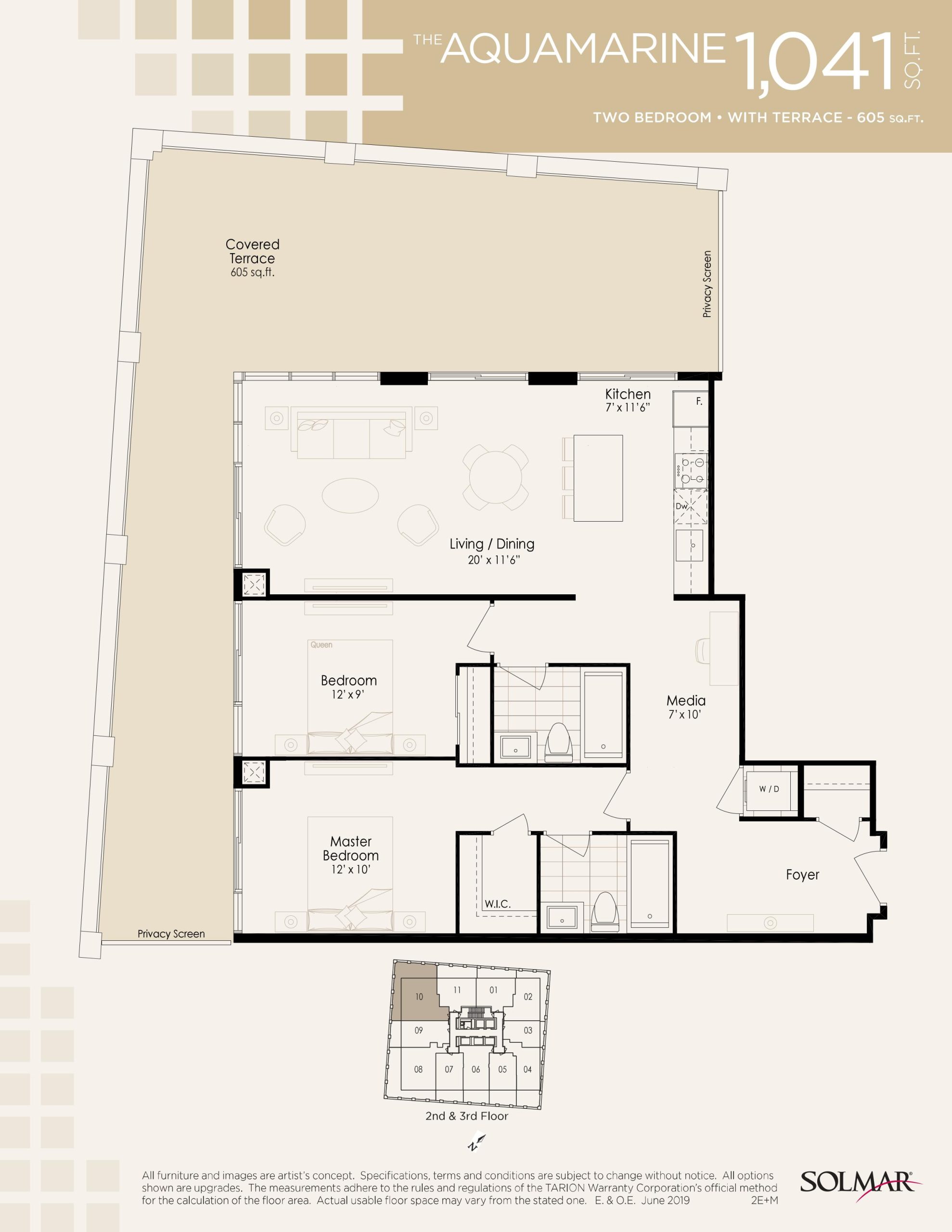 The Aquamarine floor plan