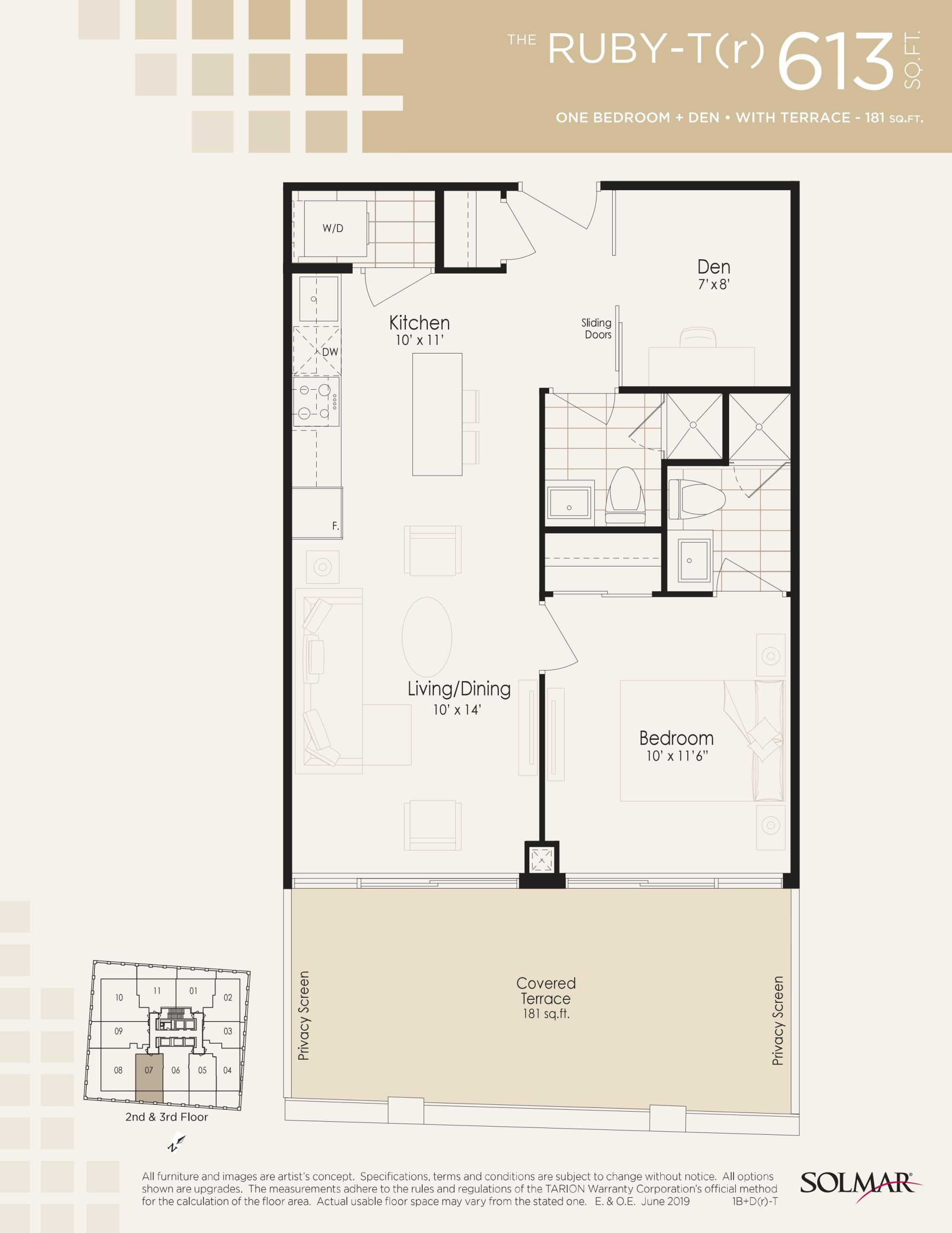 The Ruby-T (r) floor plan