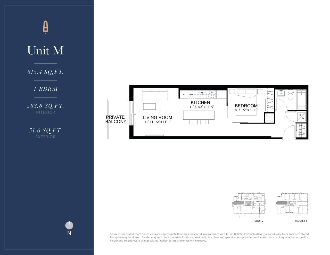 Unit M floor plan