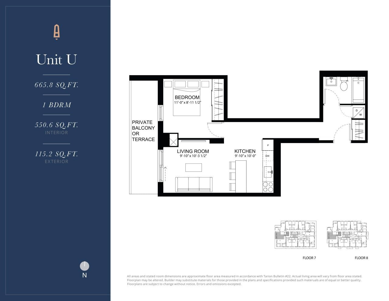 Unit U floor plan