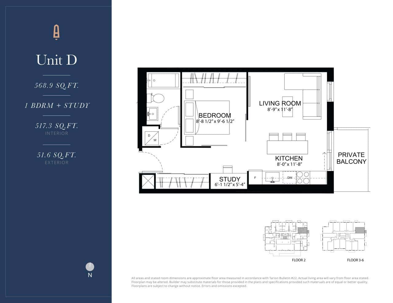 Unit D floor plan