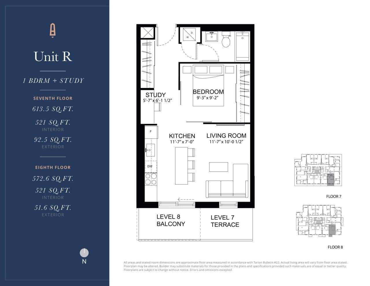 Unit R floor plan