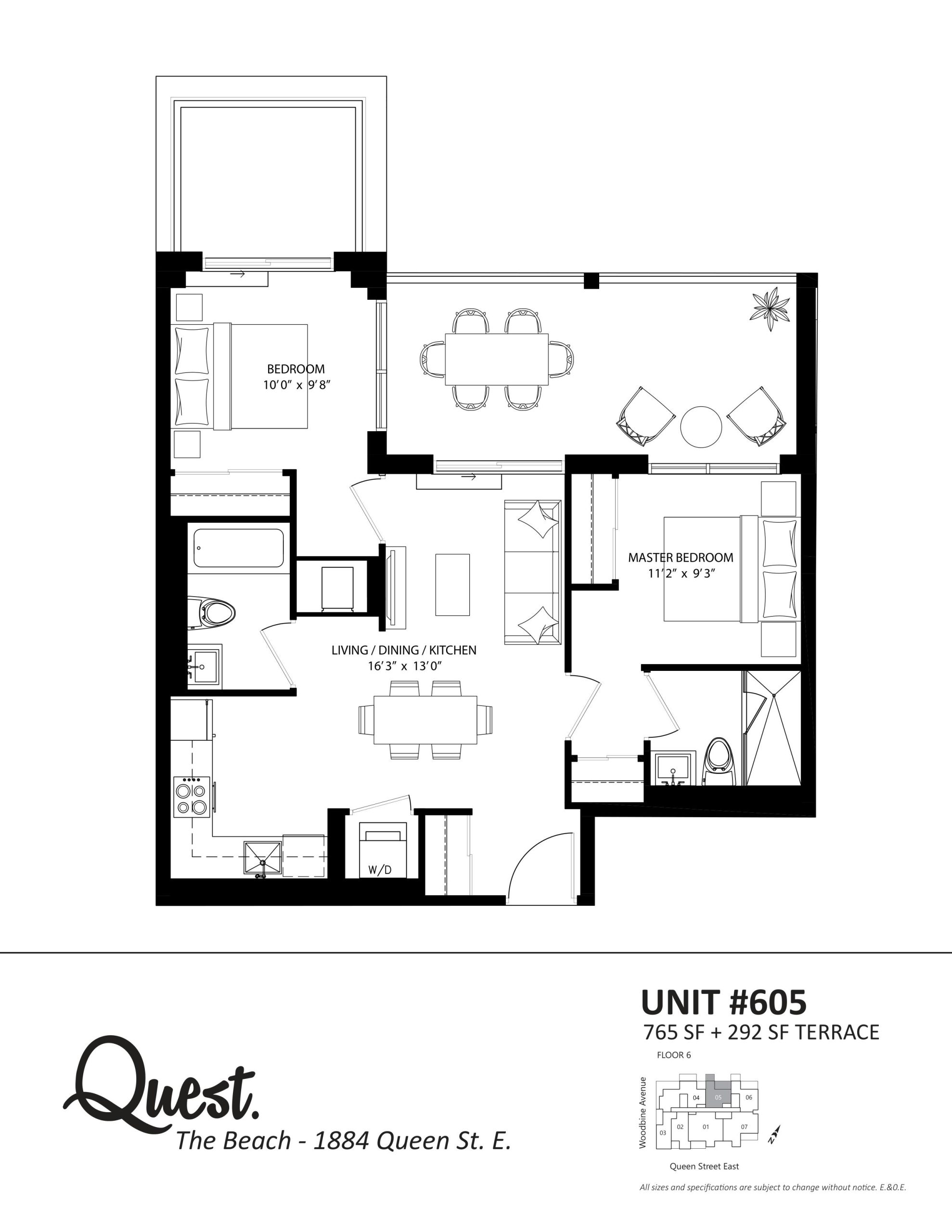 Unit 605 floor plan