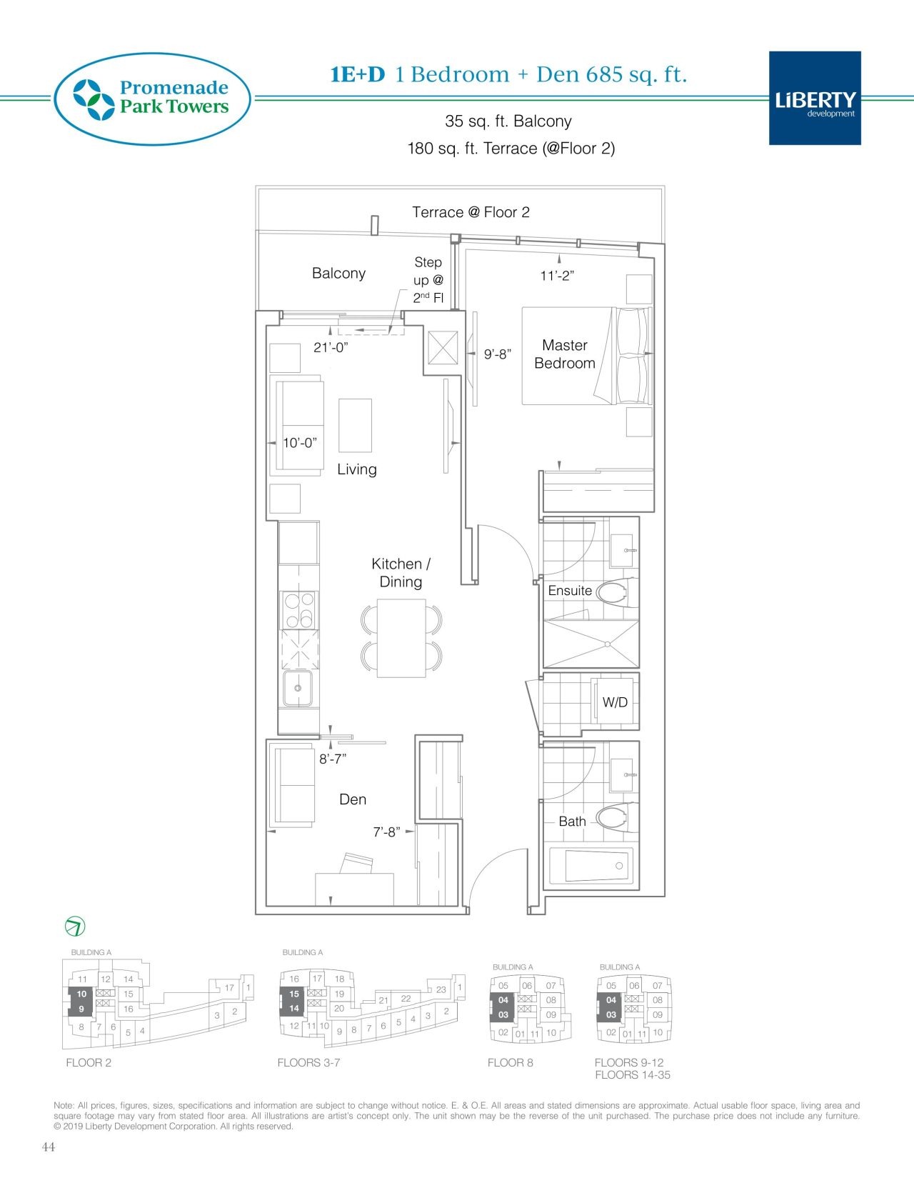 1E+D floor plan