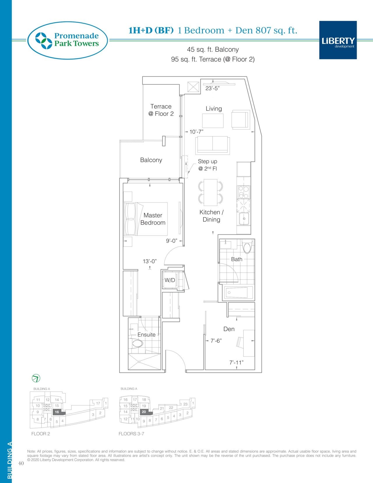 1H+D (BF) floor plan