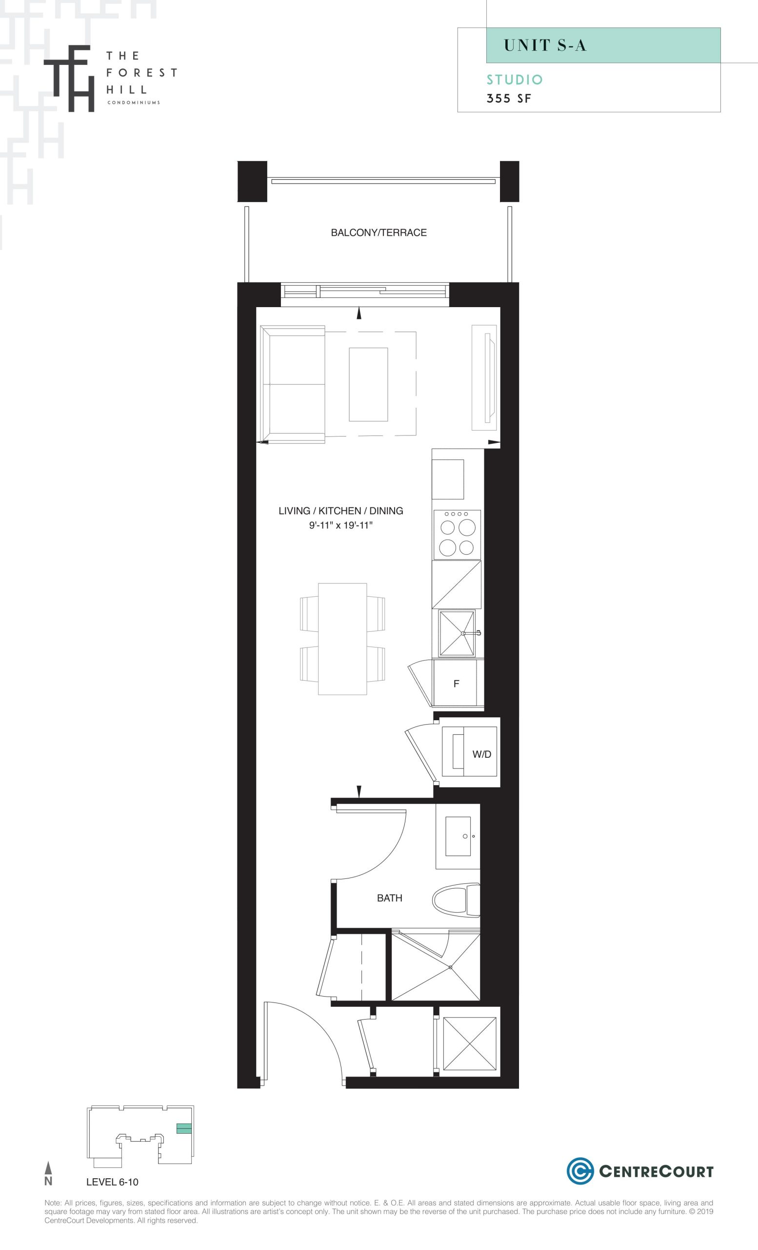 Unit S-A floor plan