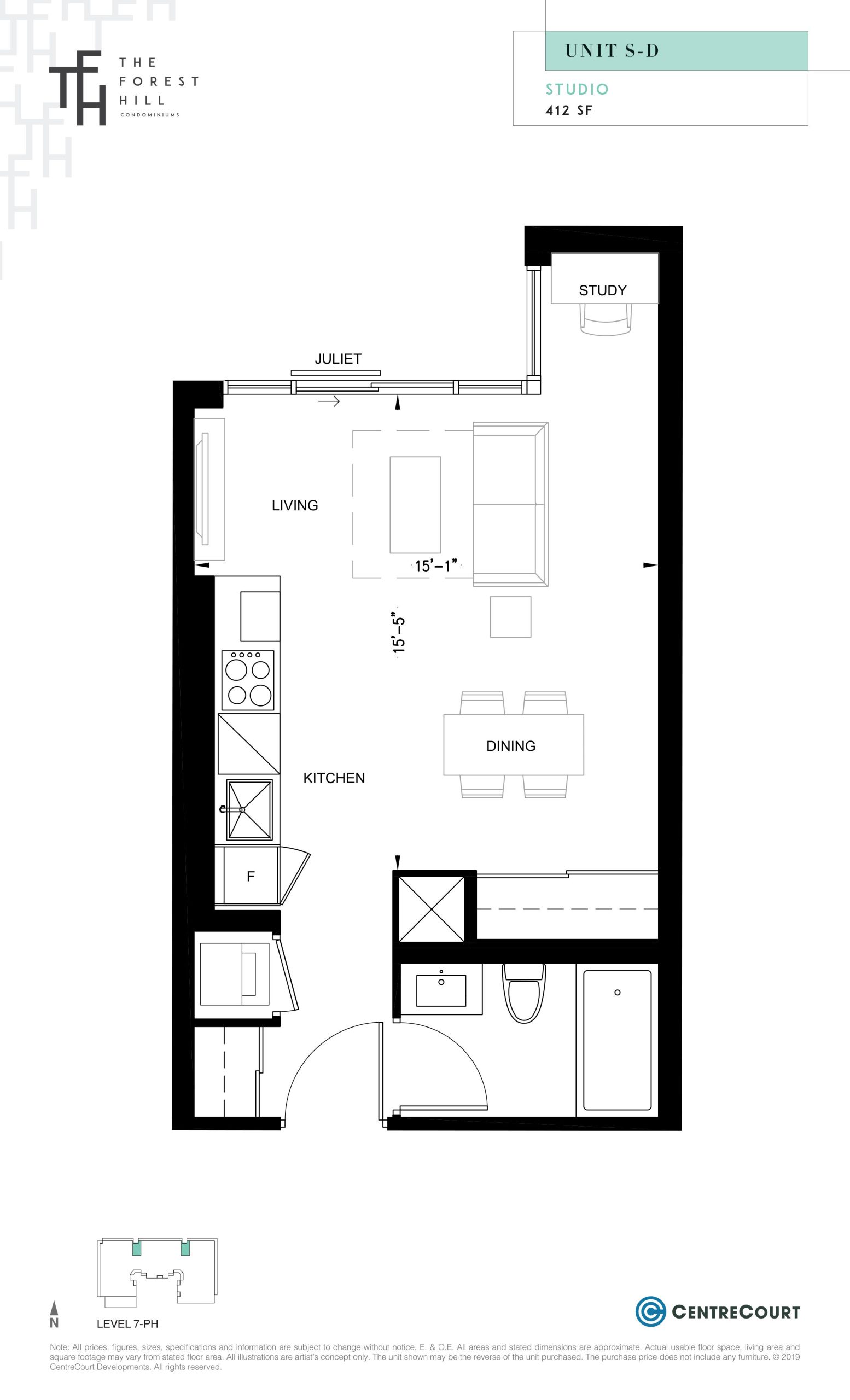 Unit S-D floor plan