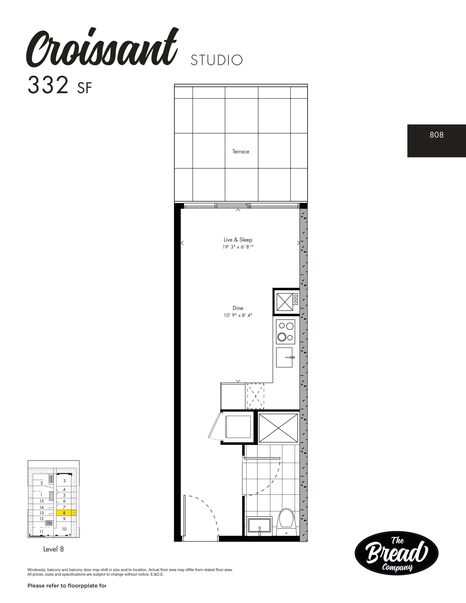 Croissant floor plan