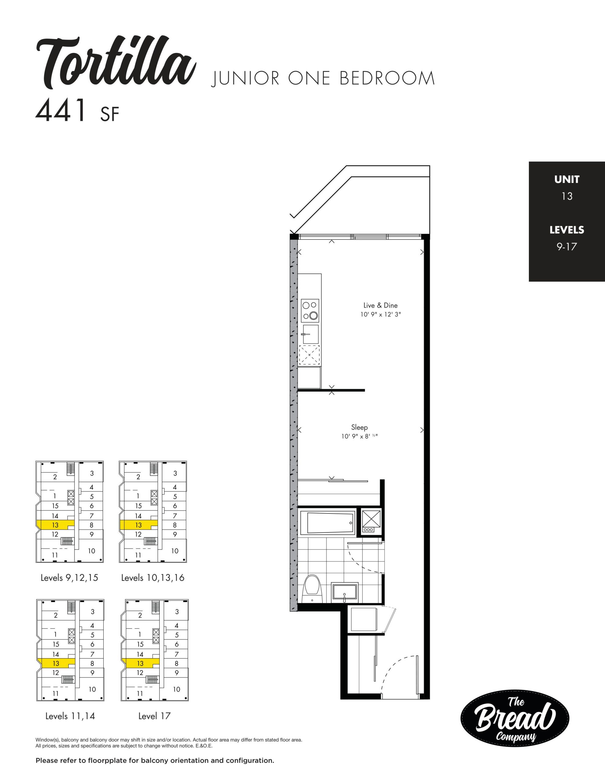 Tortilla floor plan