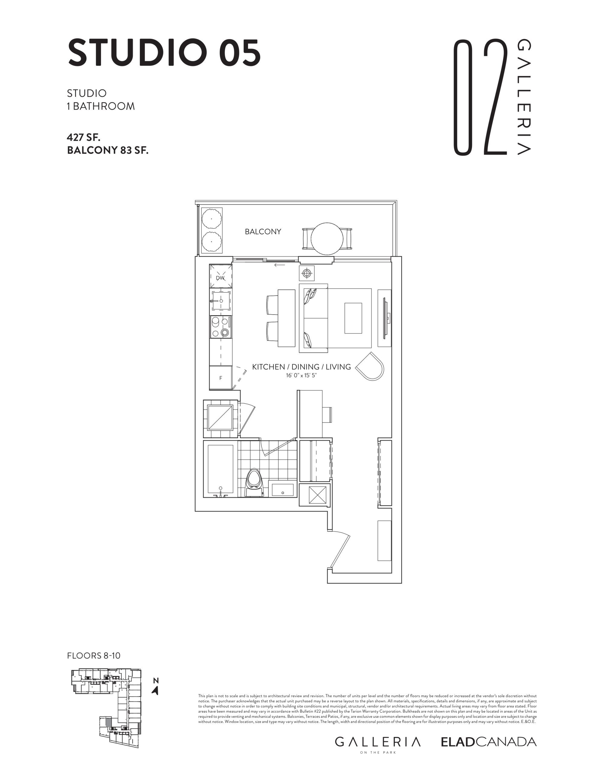Studio 05 floor plan